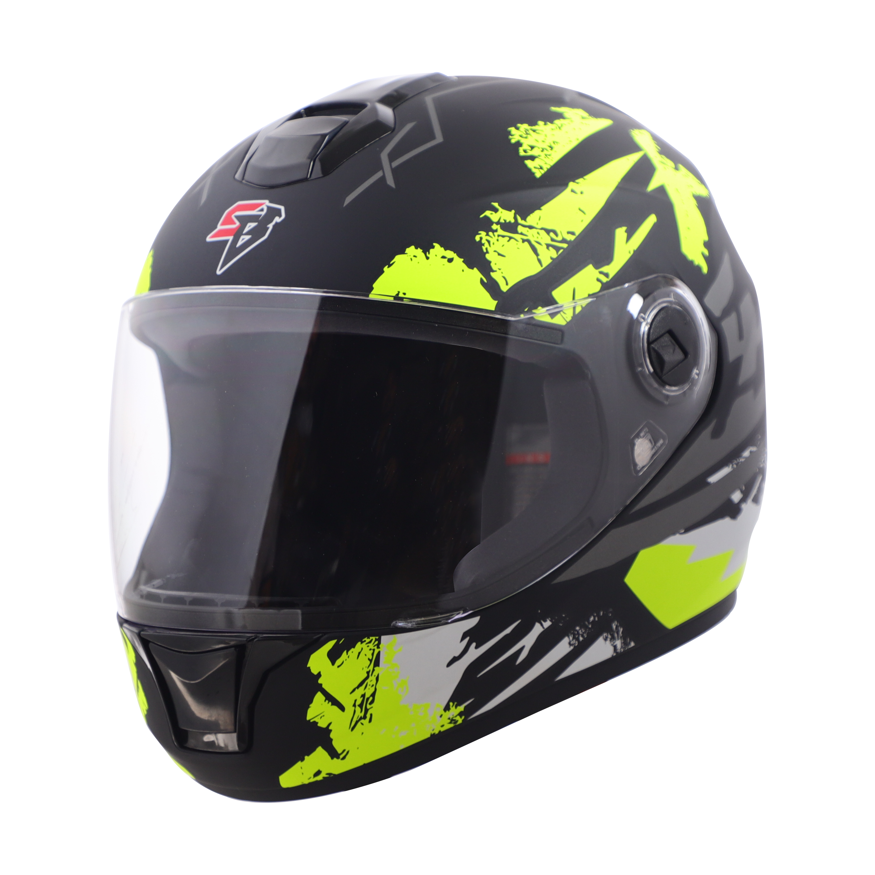 SBH-11 ZOOM RACER GLOSSY BLACK WITH NEON
