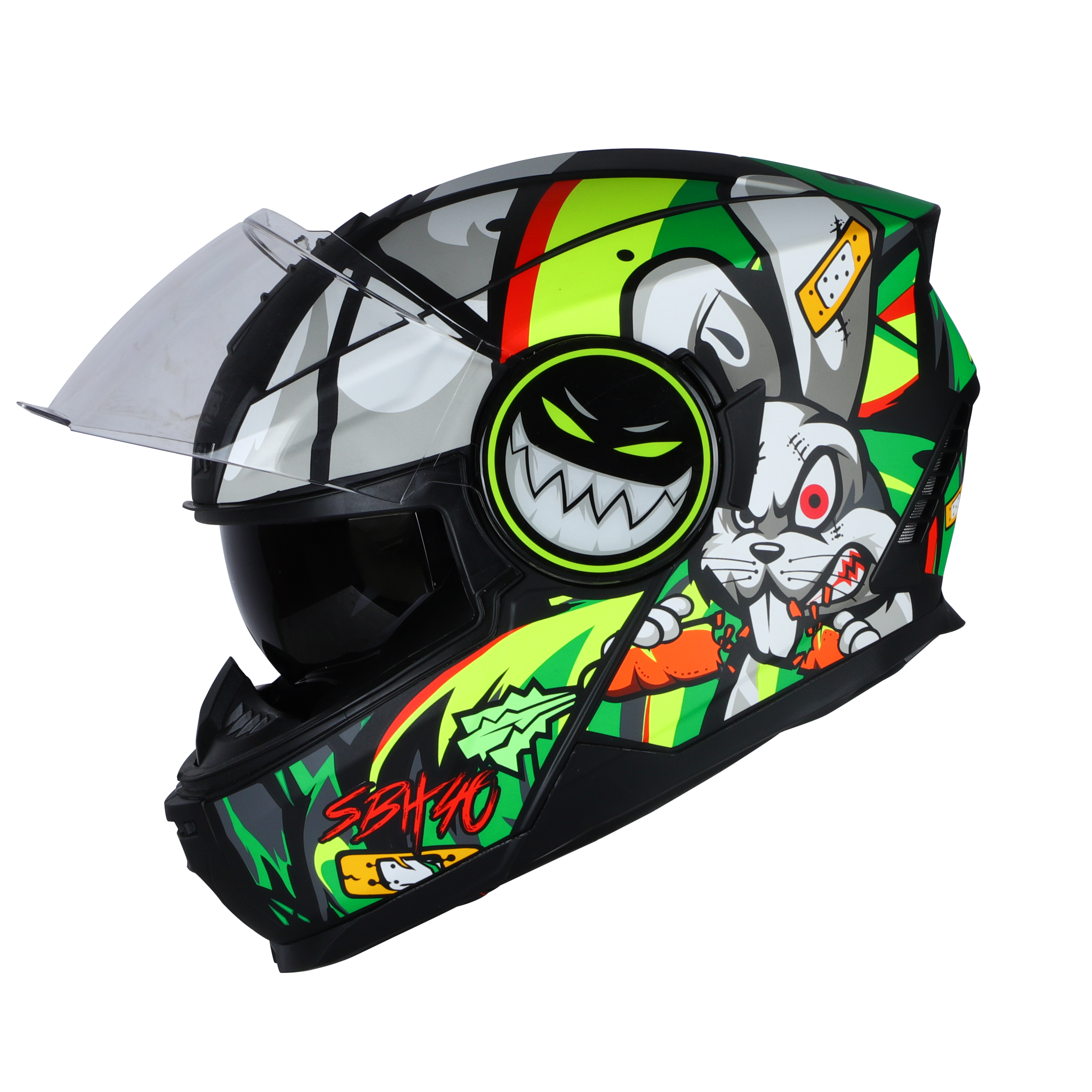 SBH-40 CRAZY DOE (ISS) MAT BLACK WITH GREEN MEDIUM END