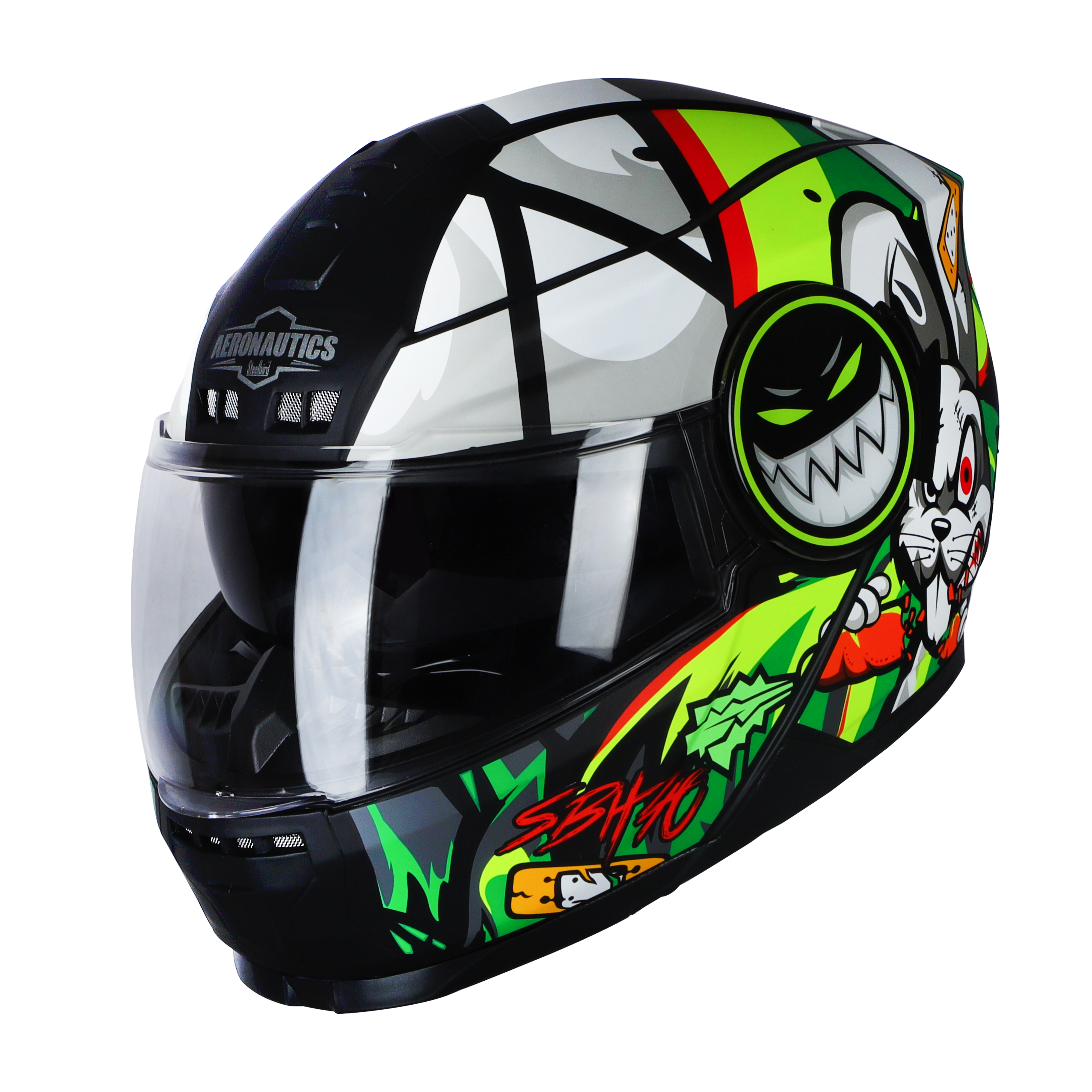 SBH-40 CRAZY DOE (ISS) GLOSSY BLACK WITH GREEN HIGH END