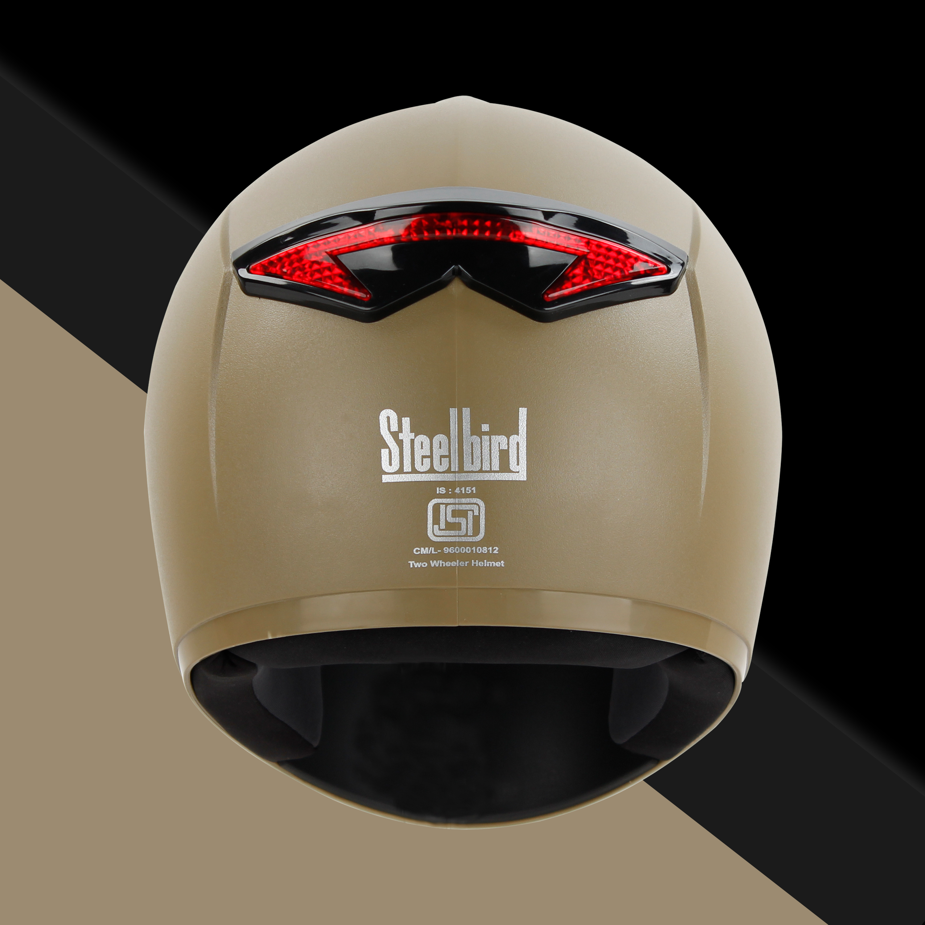 Steelbird SBH-34 Mamba ISI Certified Full Face Helmet With Inner Smoke Sun Shield (Dashing Desert Storm)