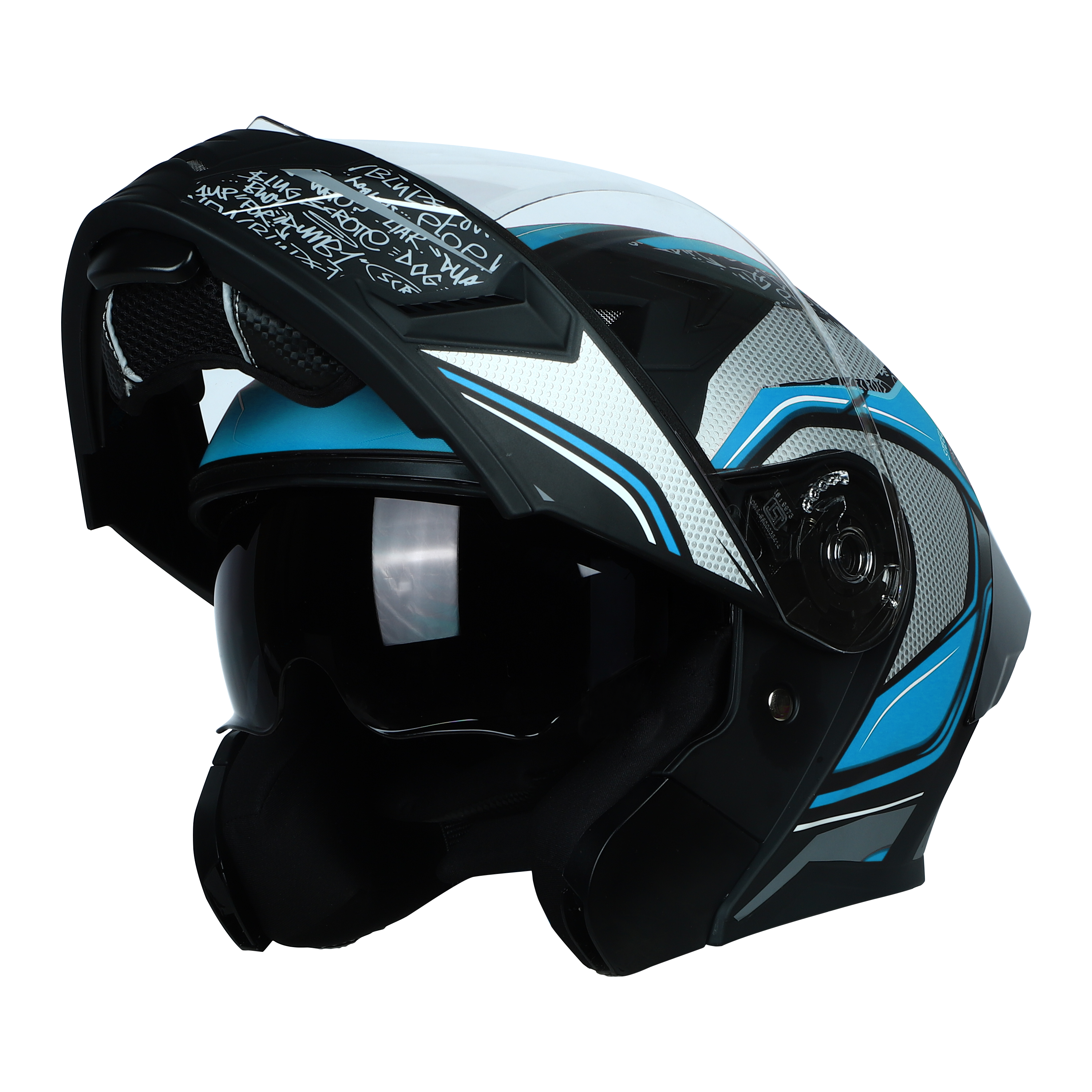 SBA-20 ISS Racer Glossy Black With Jazz Blue