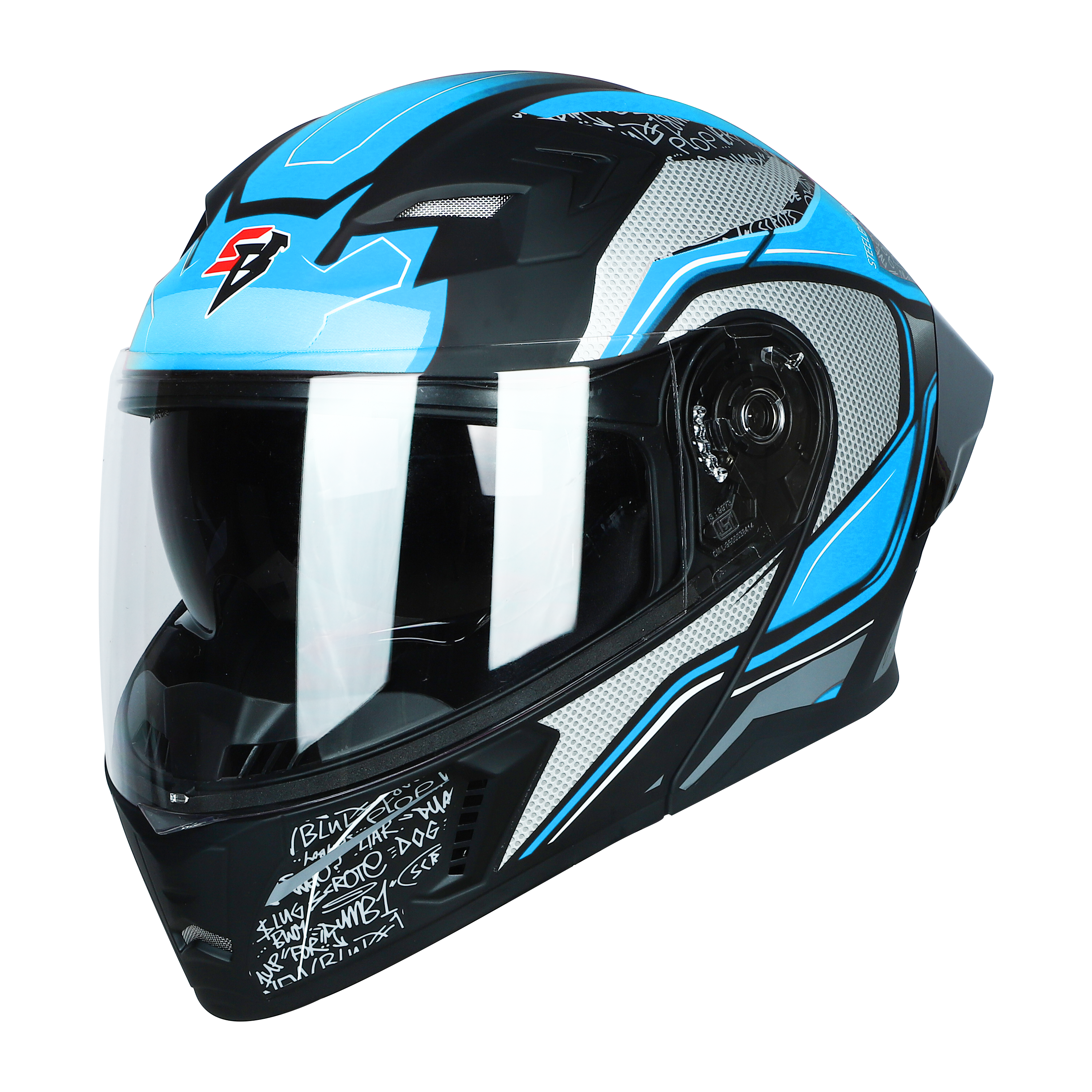 SBA-20 ISS Racer Glossy Black With Jazz Blue