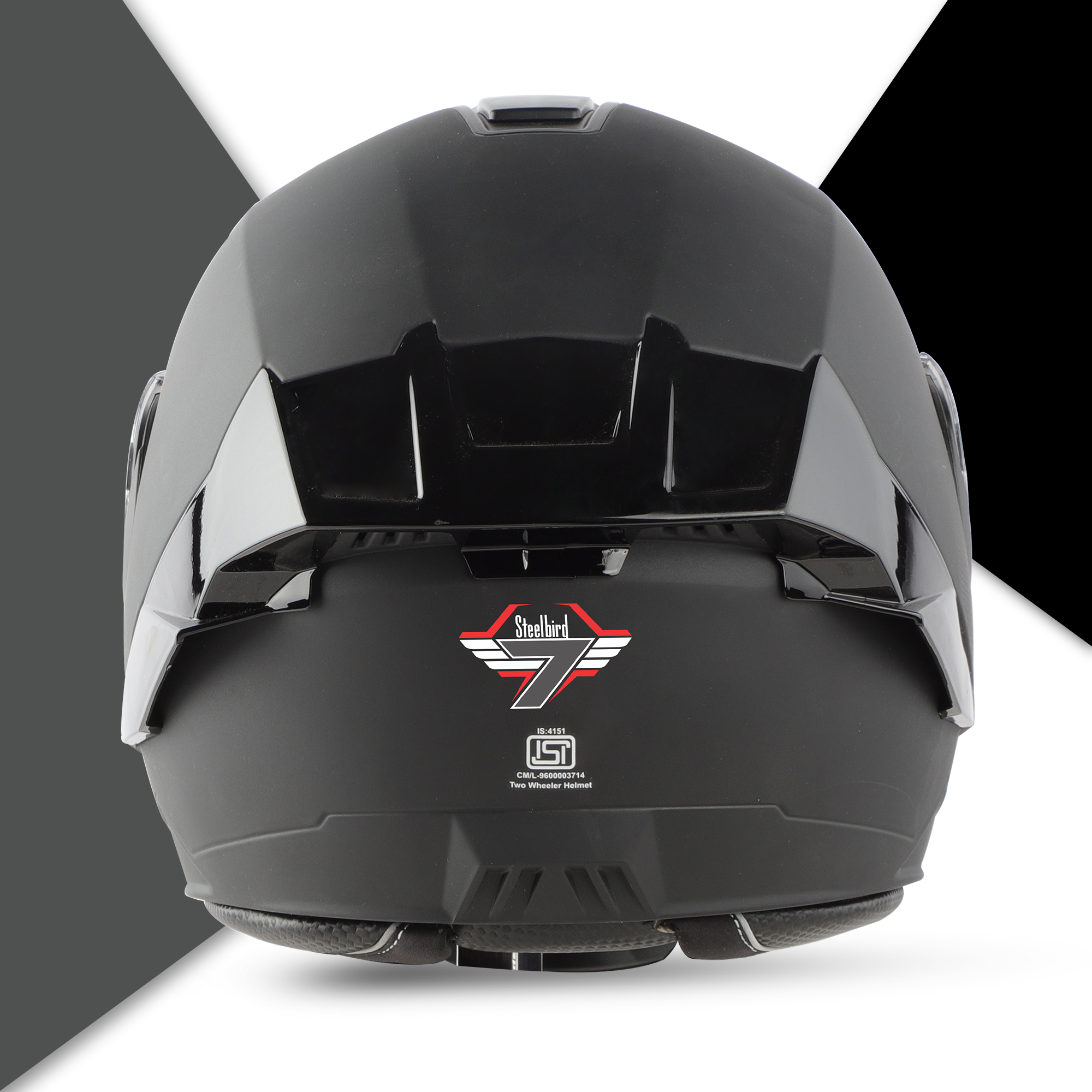 Steelbird SBA-8 7Wings ISI Certified Flip-Up Helmet For Men And Women (Matt Axis Grey With Smoke Visor)