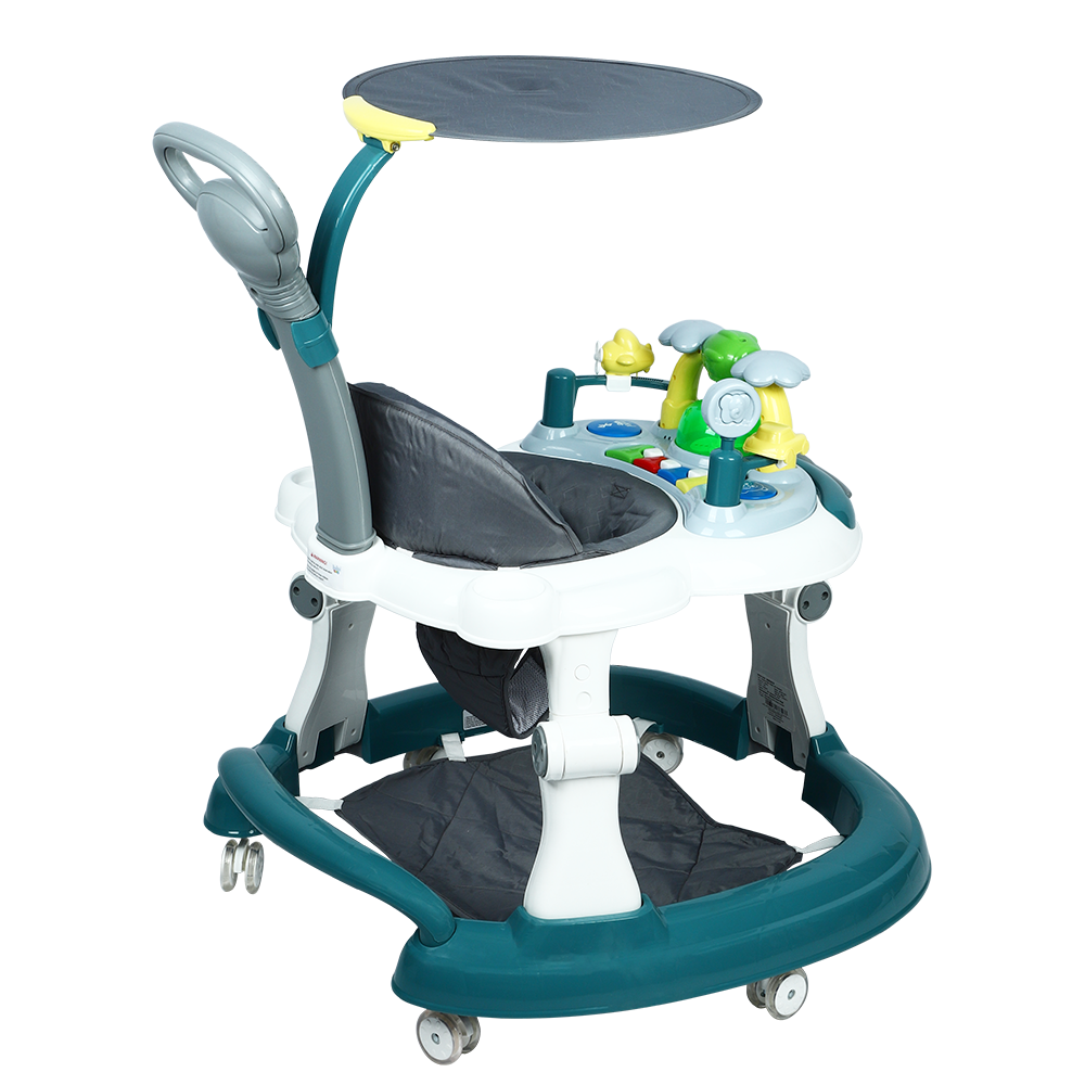 Bluetooth Baby Walker With Sunshield-Teal