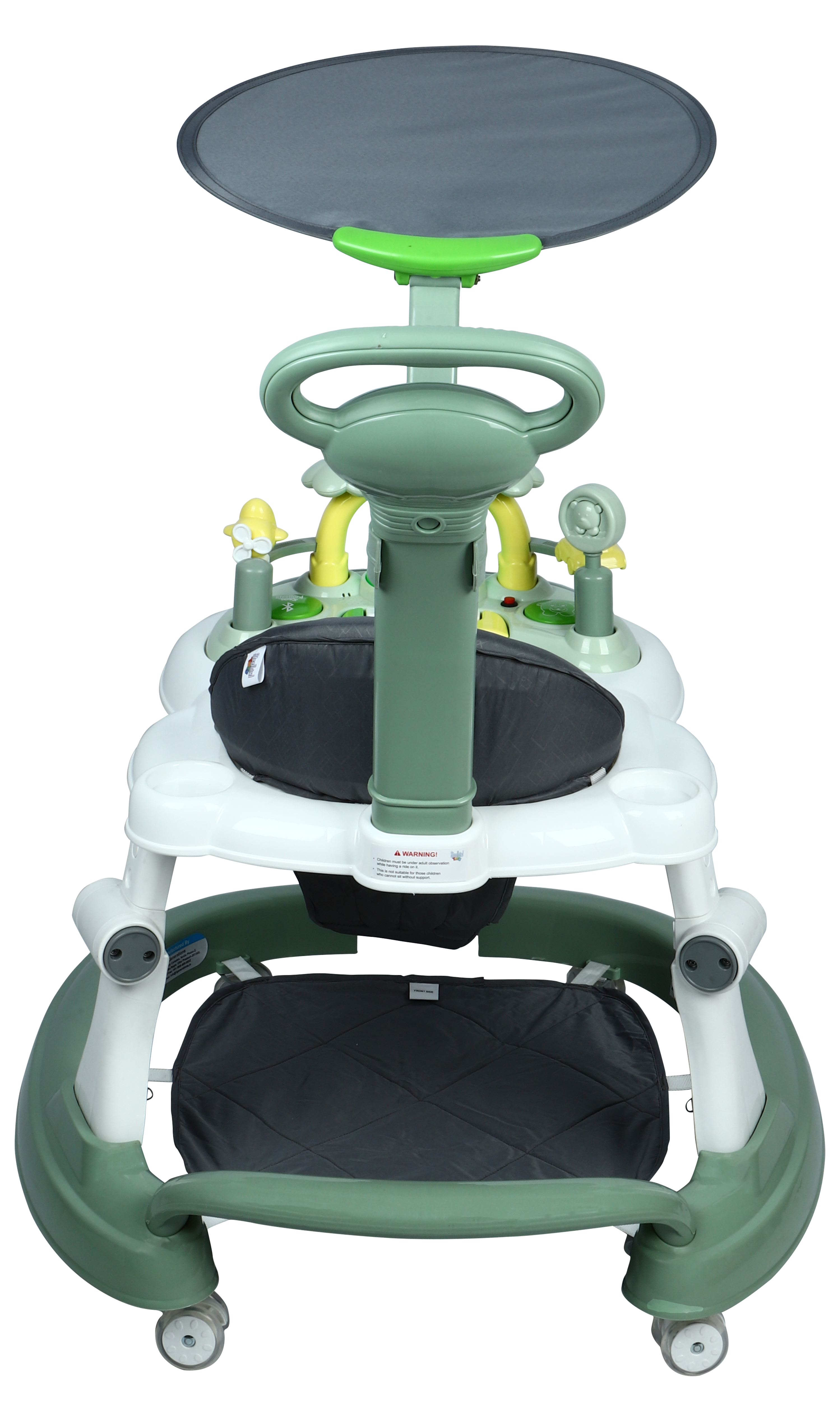 Bluetooth Baby Walker With Sunshield- Sea Green