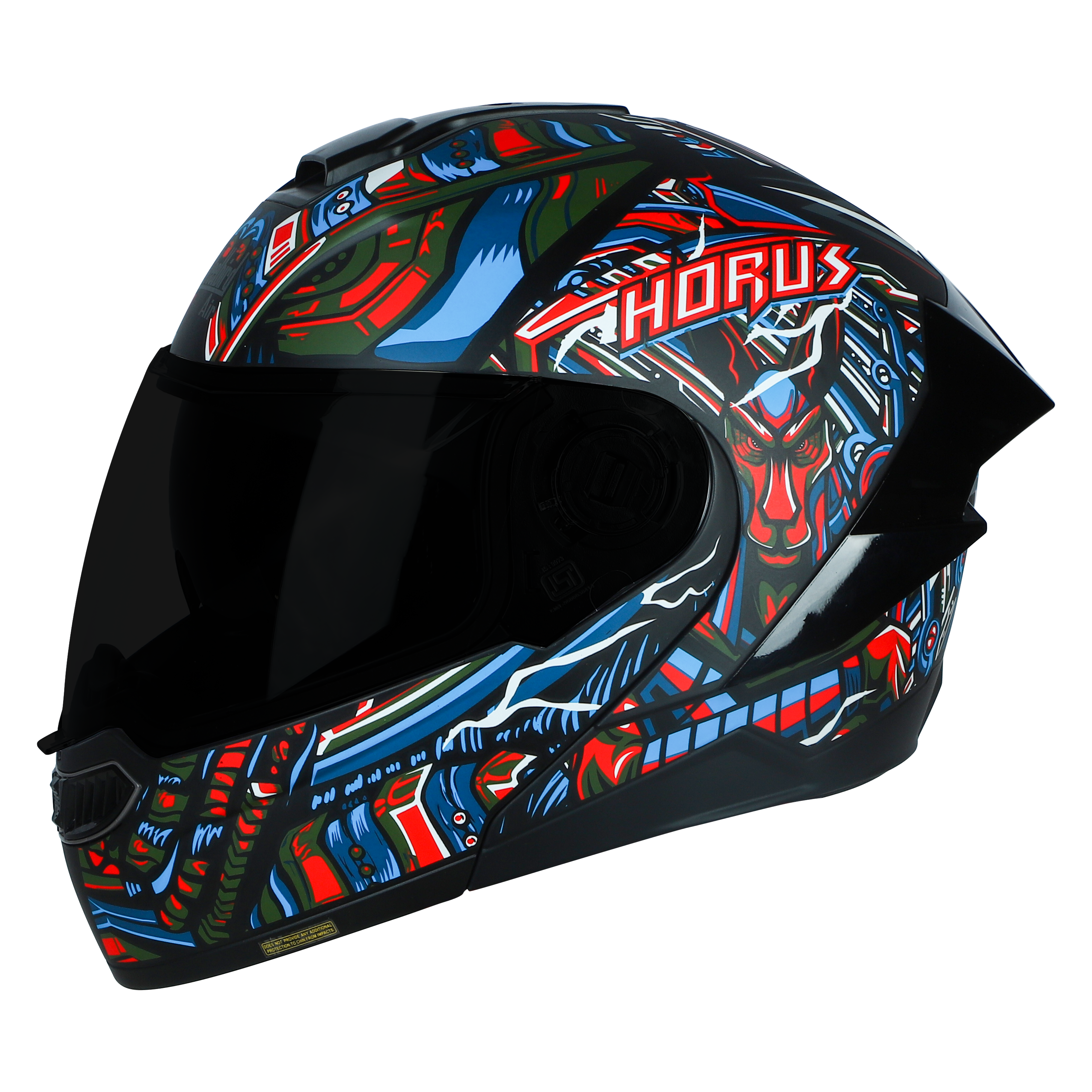 SBA-8 ISS HORUS GLOSSY BLACK WITH RED