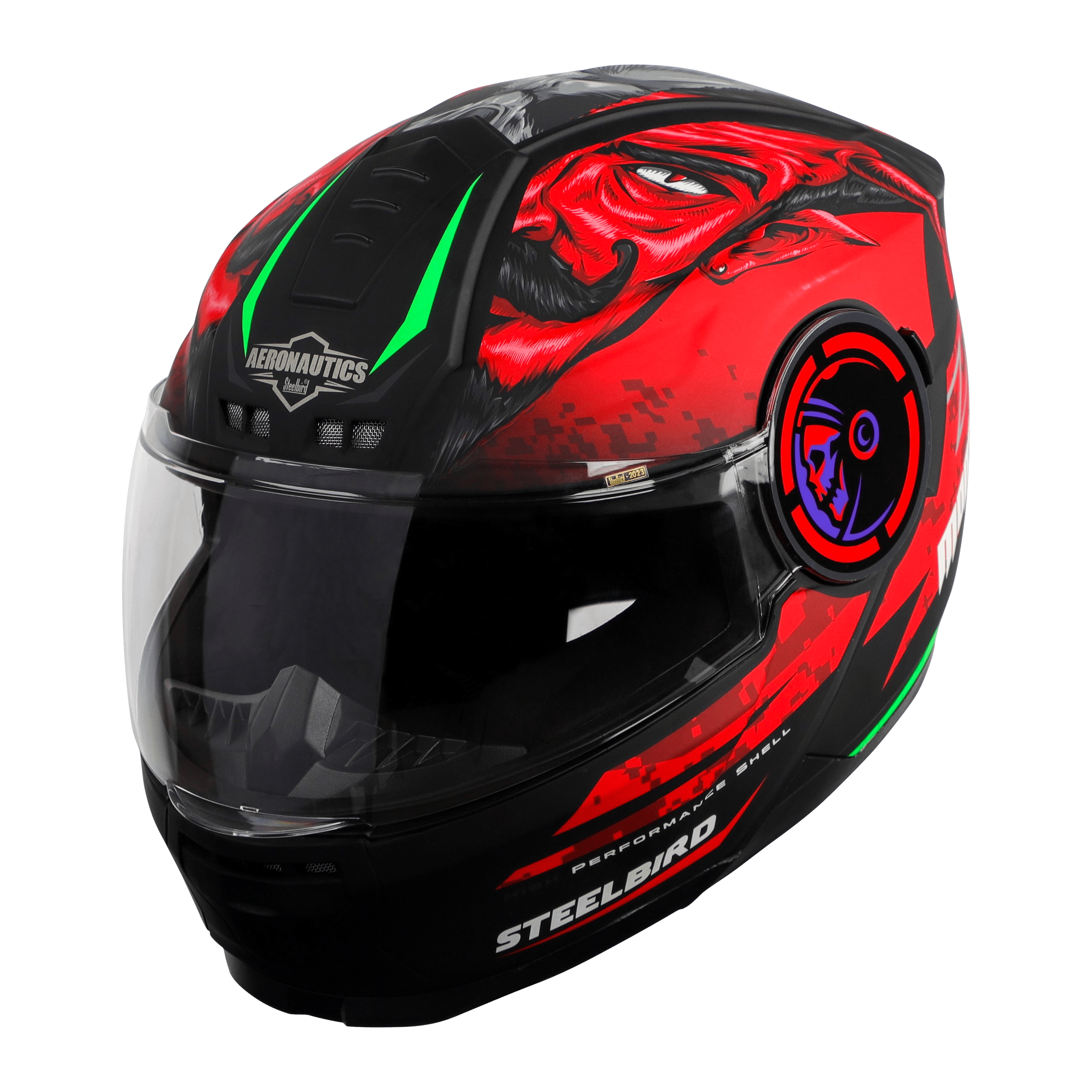 SBH-40 MONSTER GLOSSY BLACK WITH RED