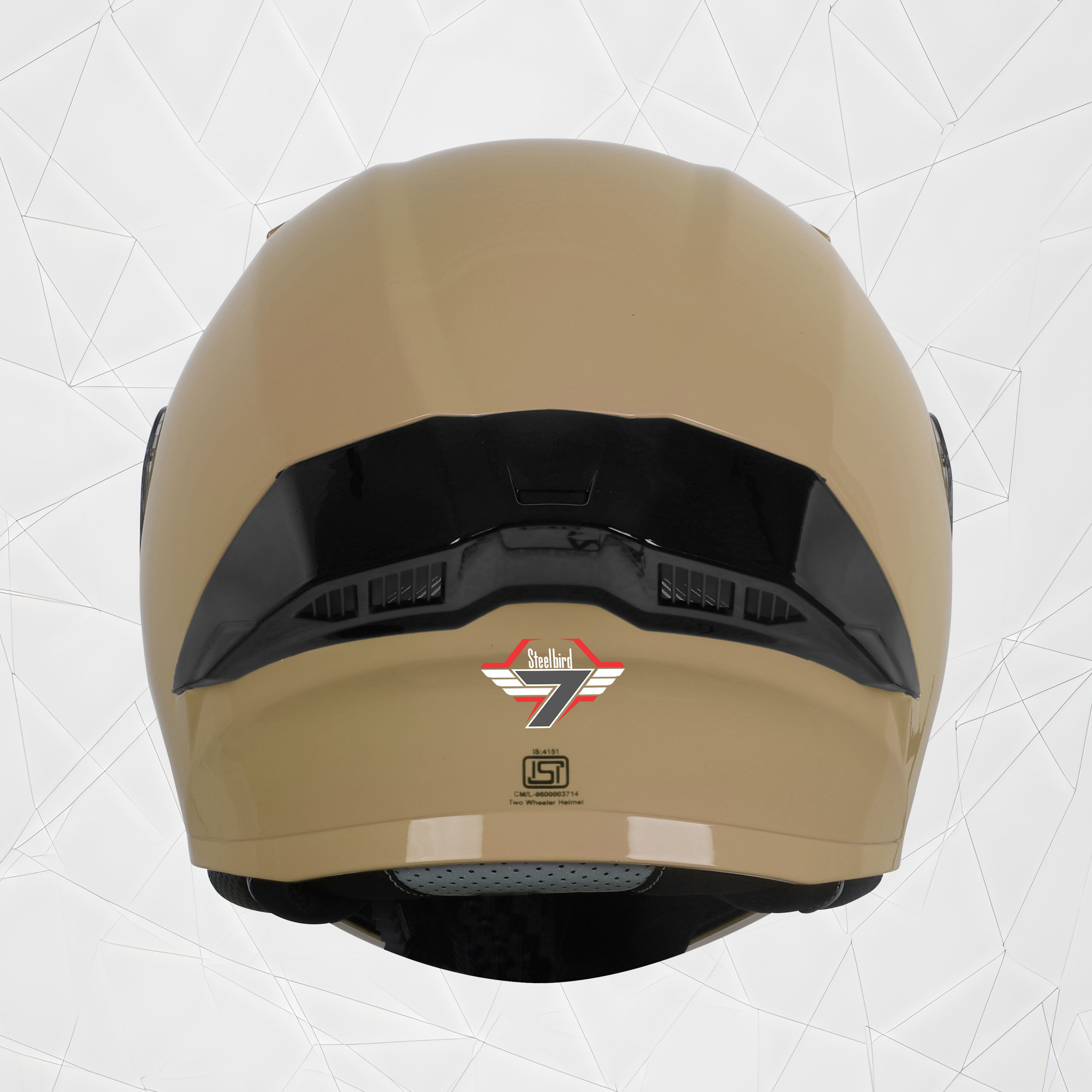 Steelbird SBA-20 7Wings ISI Certified Flip-Up Helmet With Black Spoiler For Men And Women (Matt Desert Storm With Clear Visor)