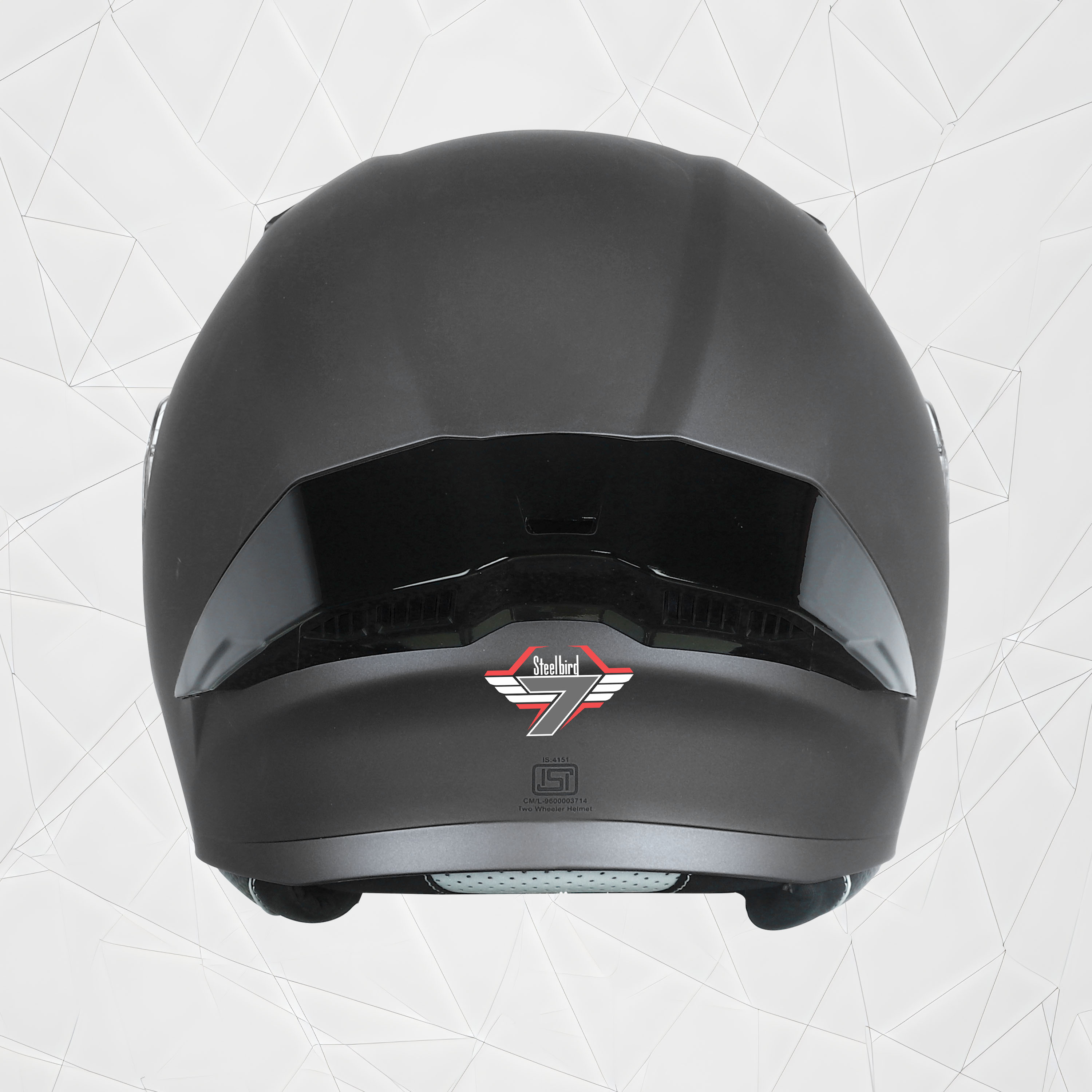 Steelbird SBA-20 7Wings ISI Certified Flip-Up Helmet With Black Spoiler For Men And Women With Inner Smoke Sun Shield (Matt H. Grey)