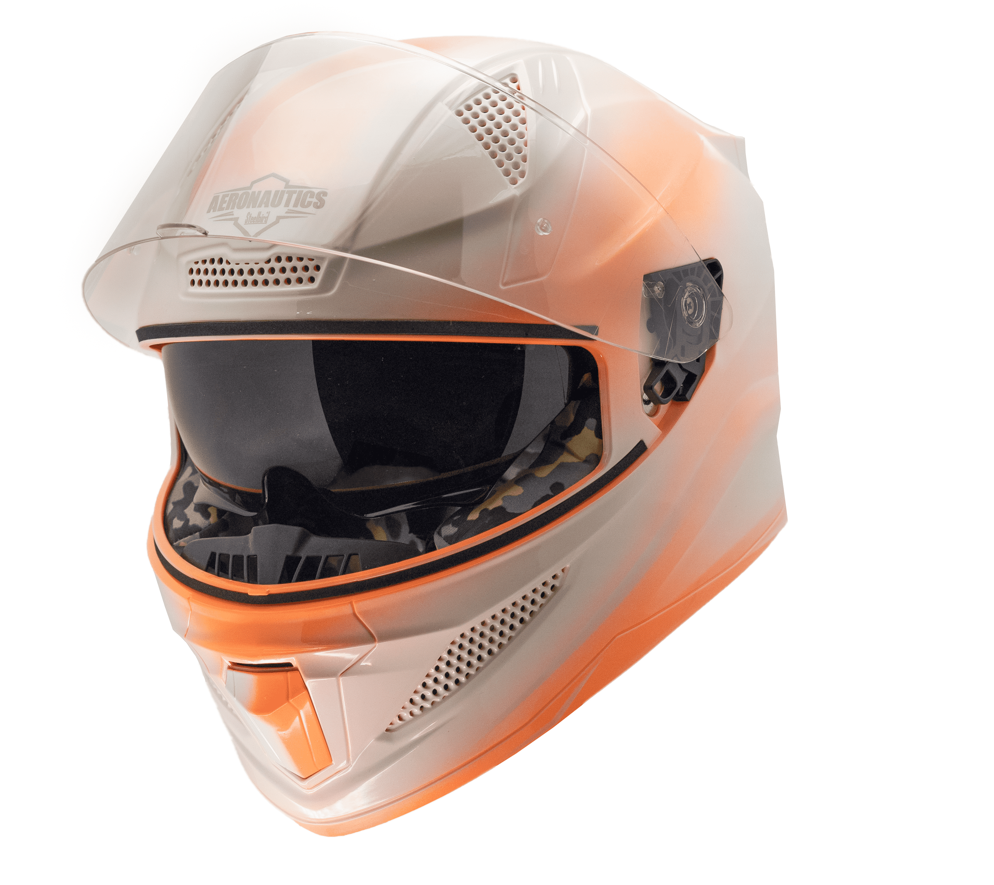 SBH-25 ISS BREEZE ON OMBRE GLOSSY ORANGE WITH WHITE