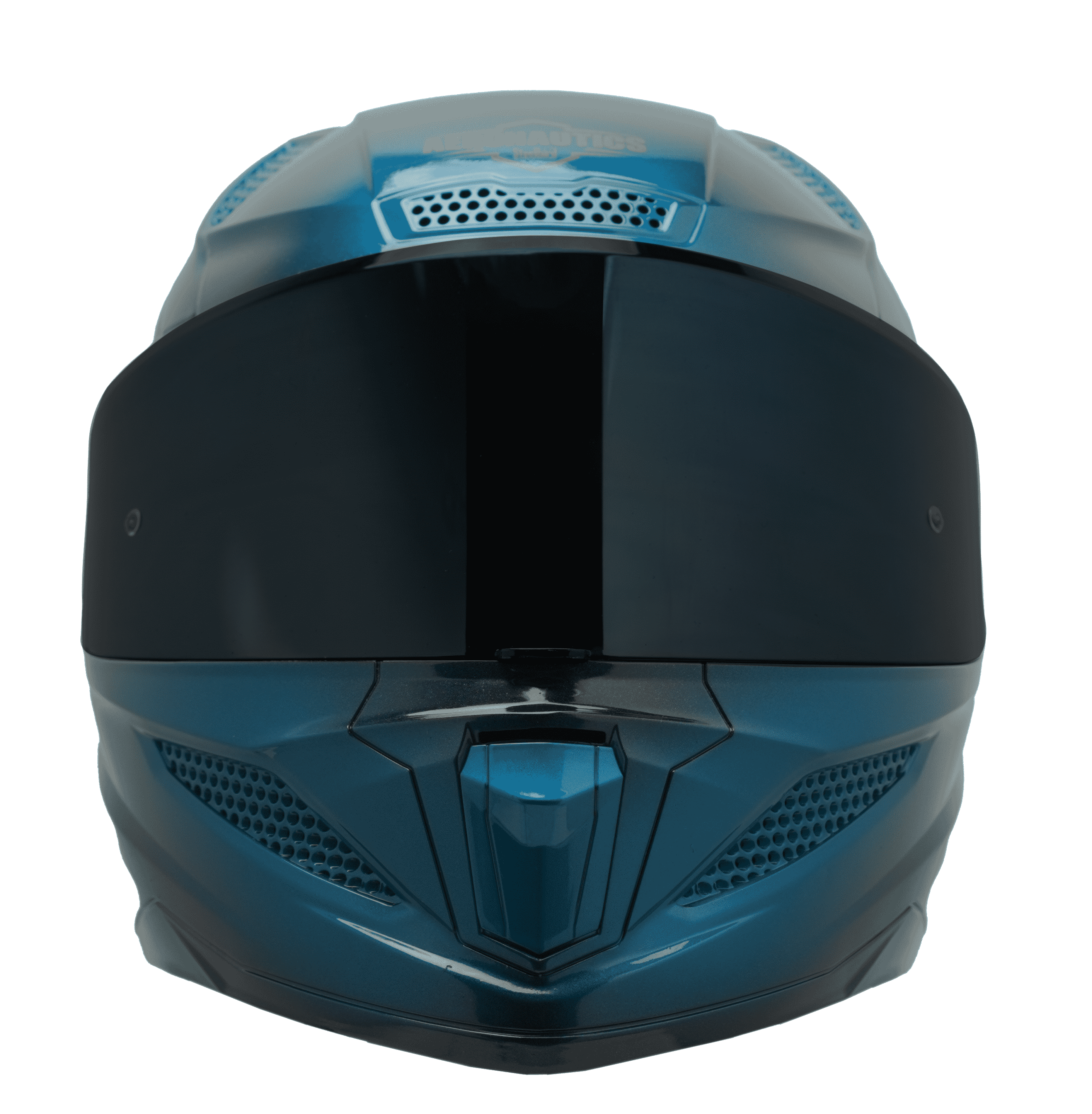 SBH-25 ISS BREEZE ON OMBRE GLOSSY BLACK WITH CYAN BLUE