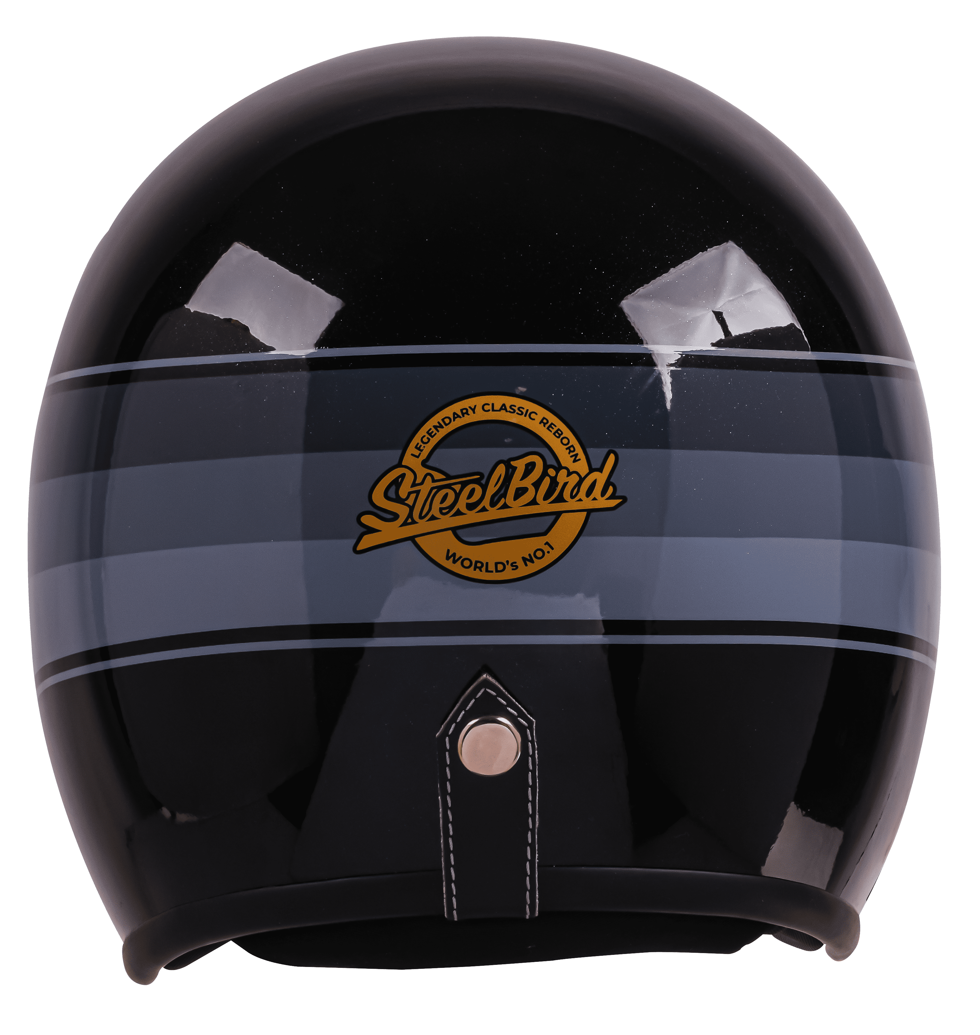 SBH-55 VINTAGE S1 GLOSSY BLACK WITH GREY