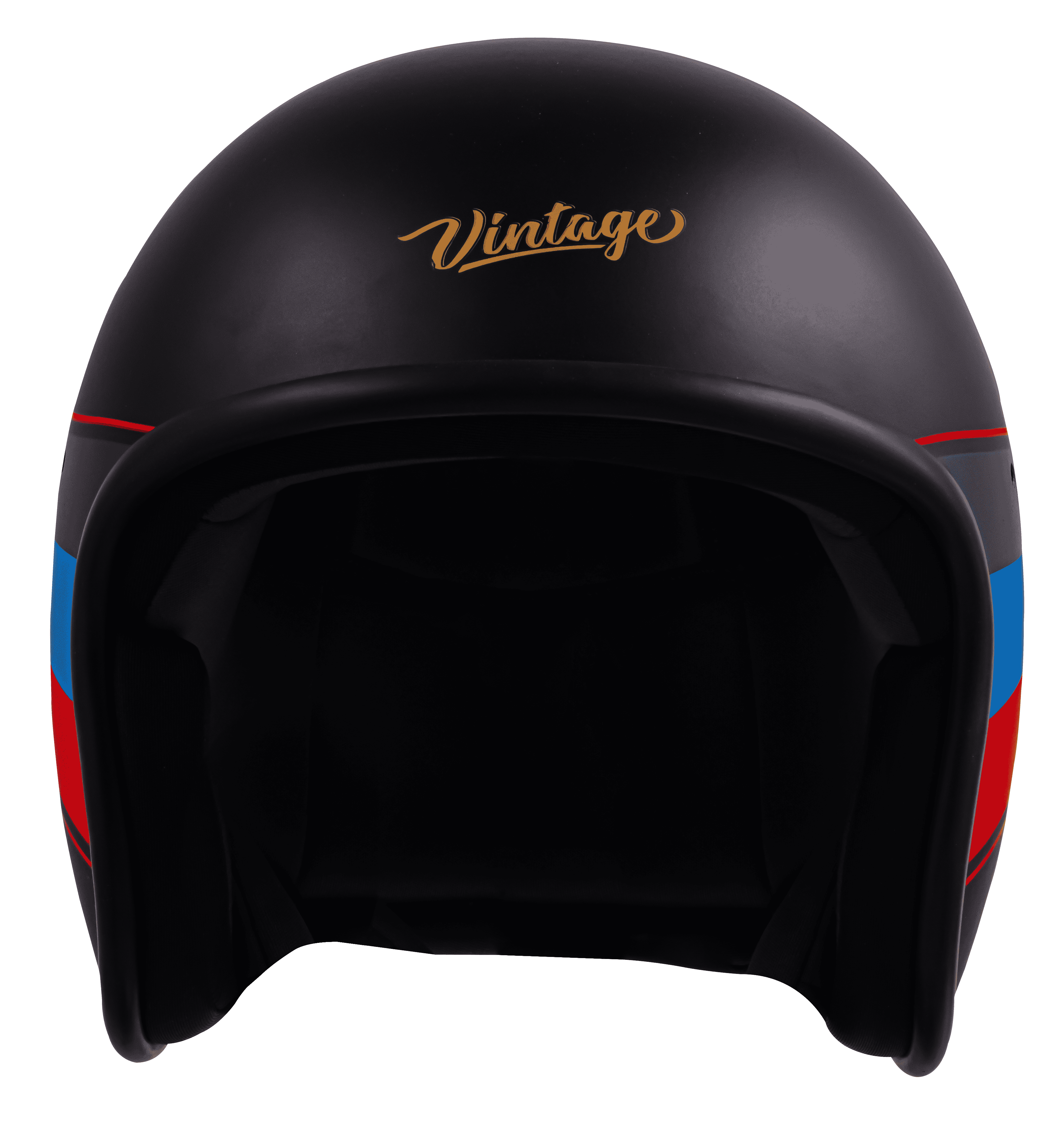 SBH-55 VINTAGE S1 GLOSSY BLACK WITH RED