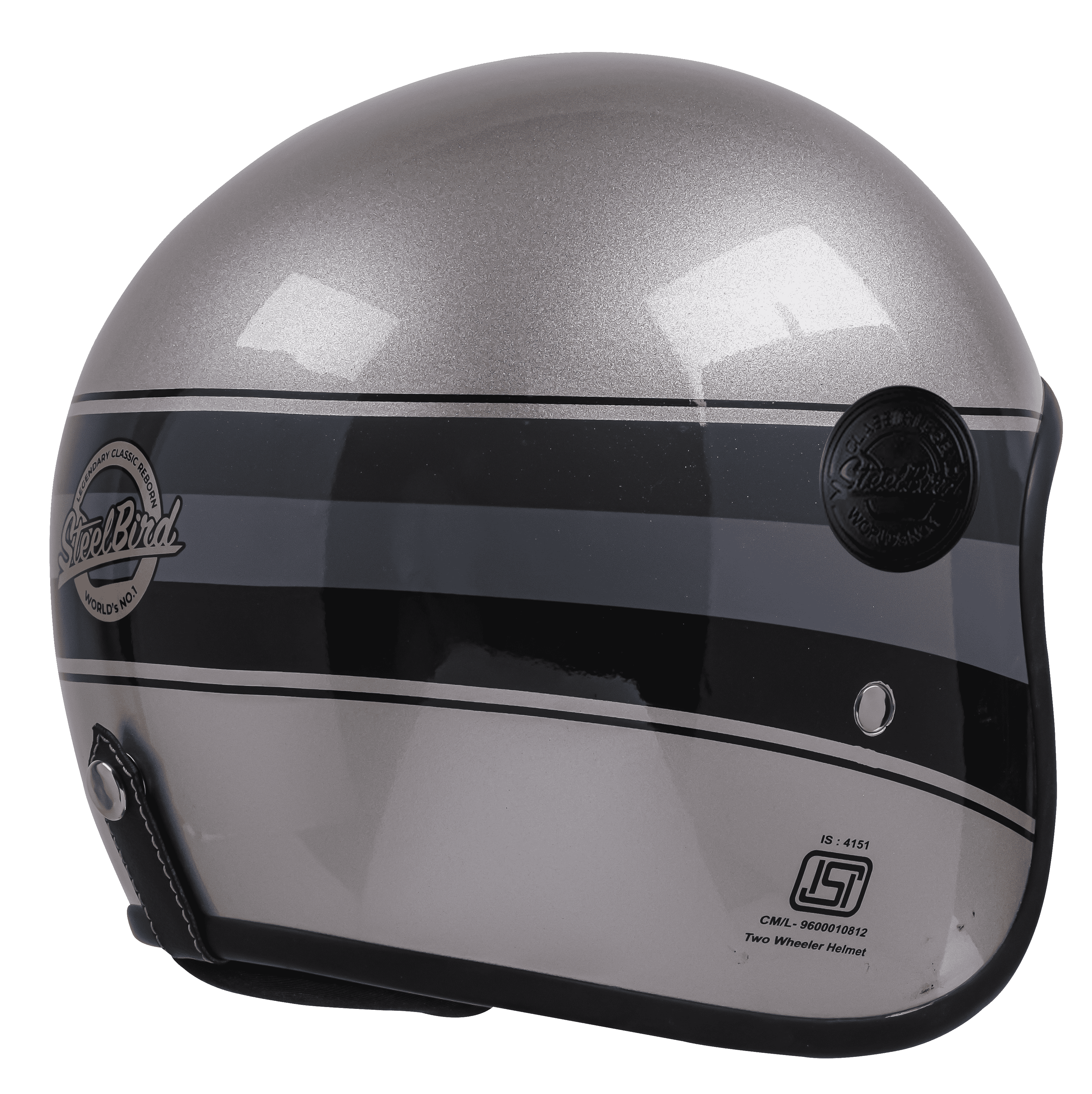 SBH-55 VINTAGE S1 MAT SILVER WITH BLACK