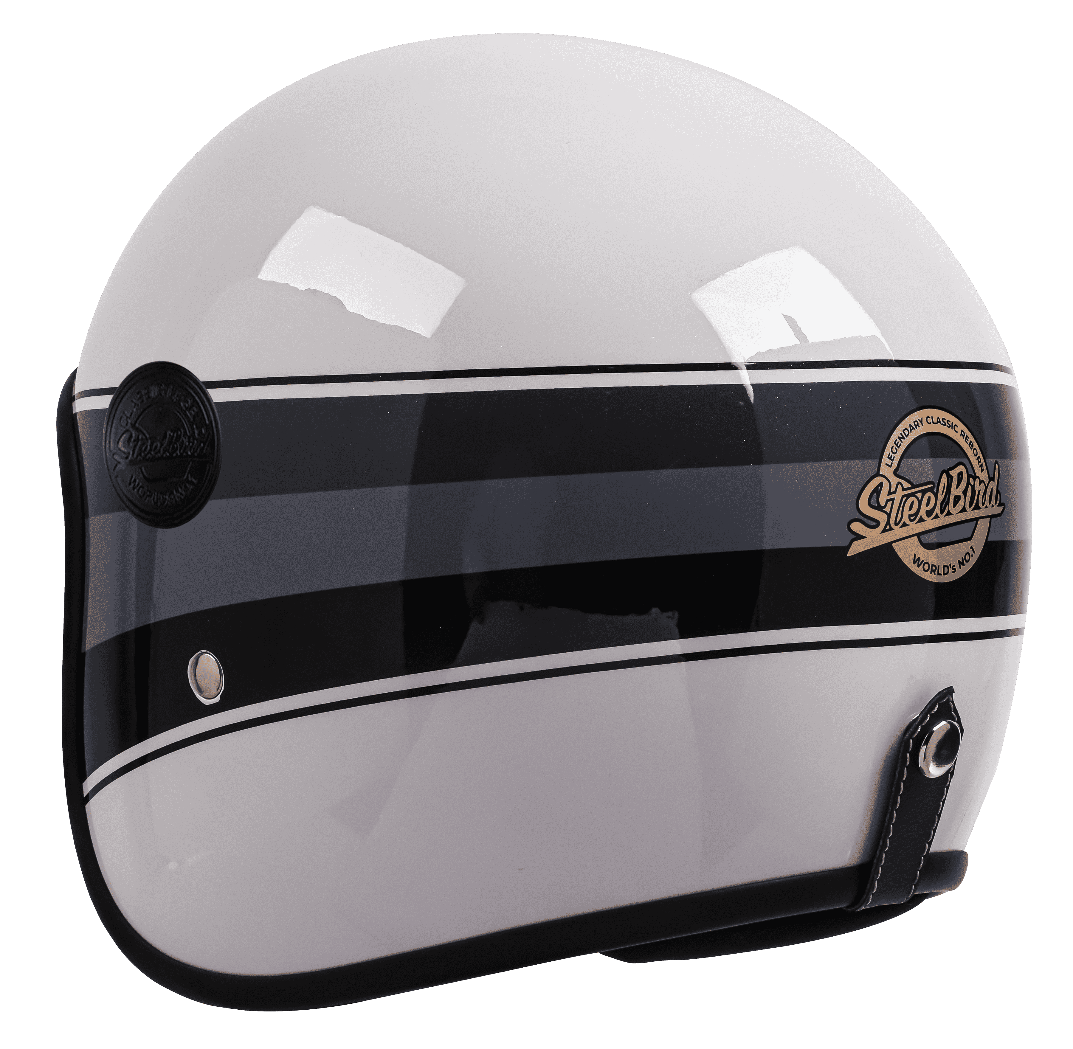SBH-55 VINTAGE S1 MAT WHITE WITH BLACK
