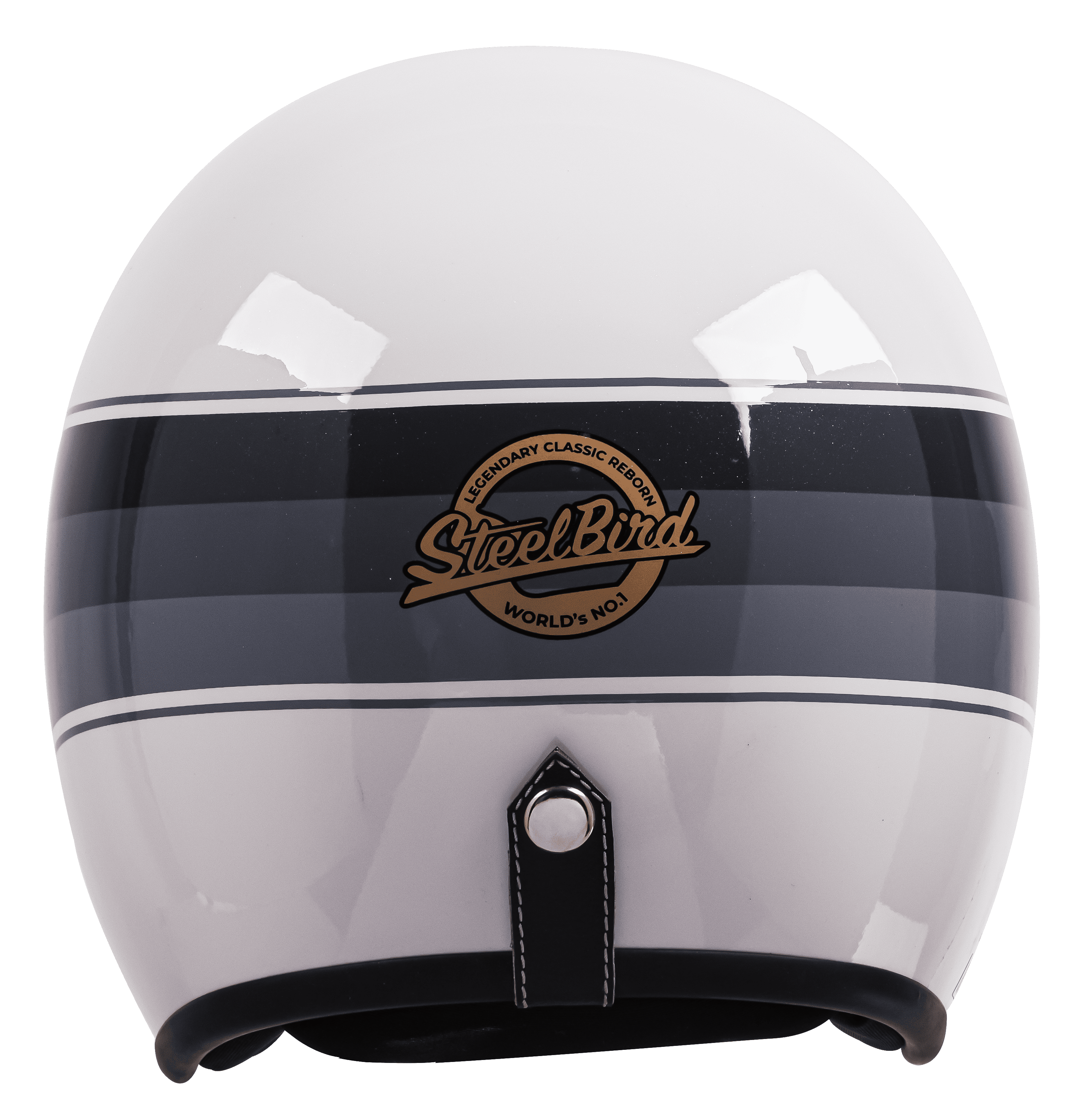 SBH-55 VINTAGE S1 GLOSSY WHITE WITH GREY