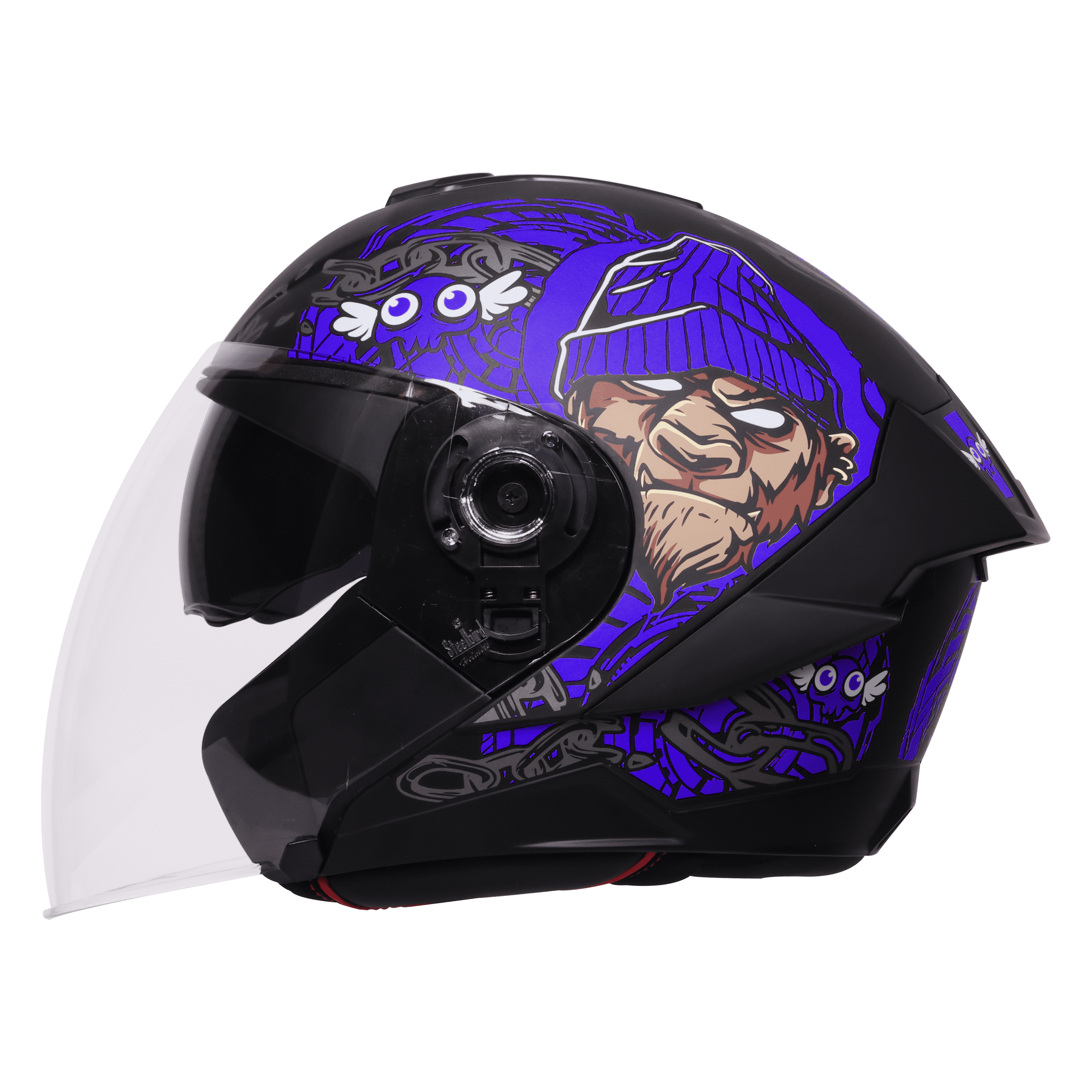 SBA-10 ISS MAD APE GLOSSY BLACK WITH BLUE 