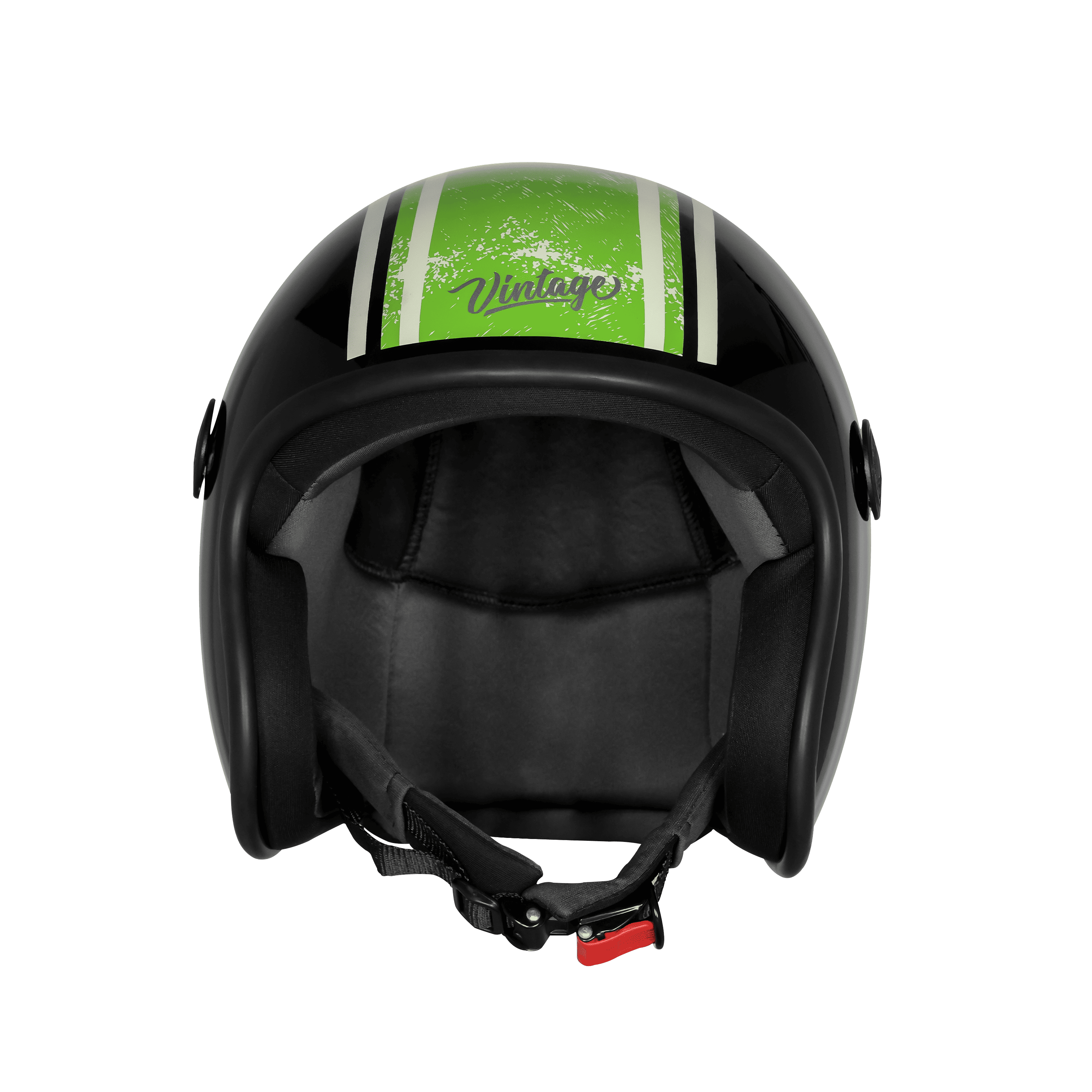 SBH-55 VINTAGE RACERS GLOSSY BLACK WITH DARK GREEN