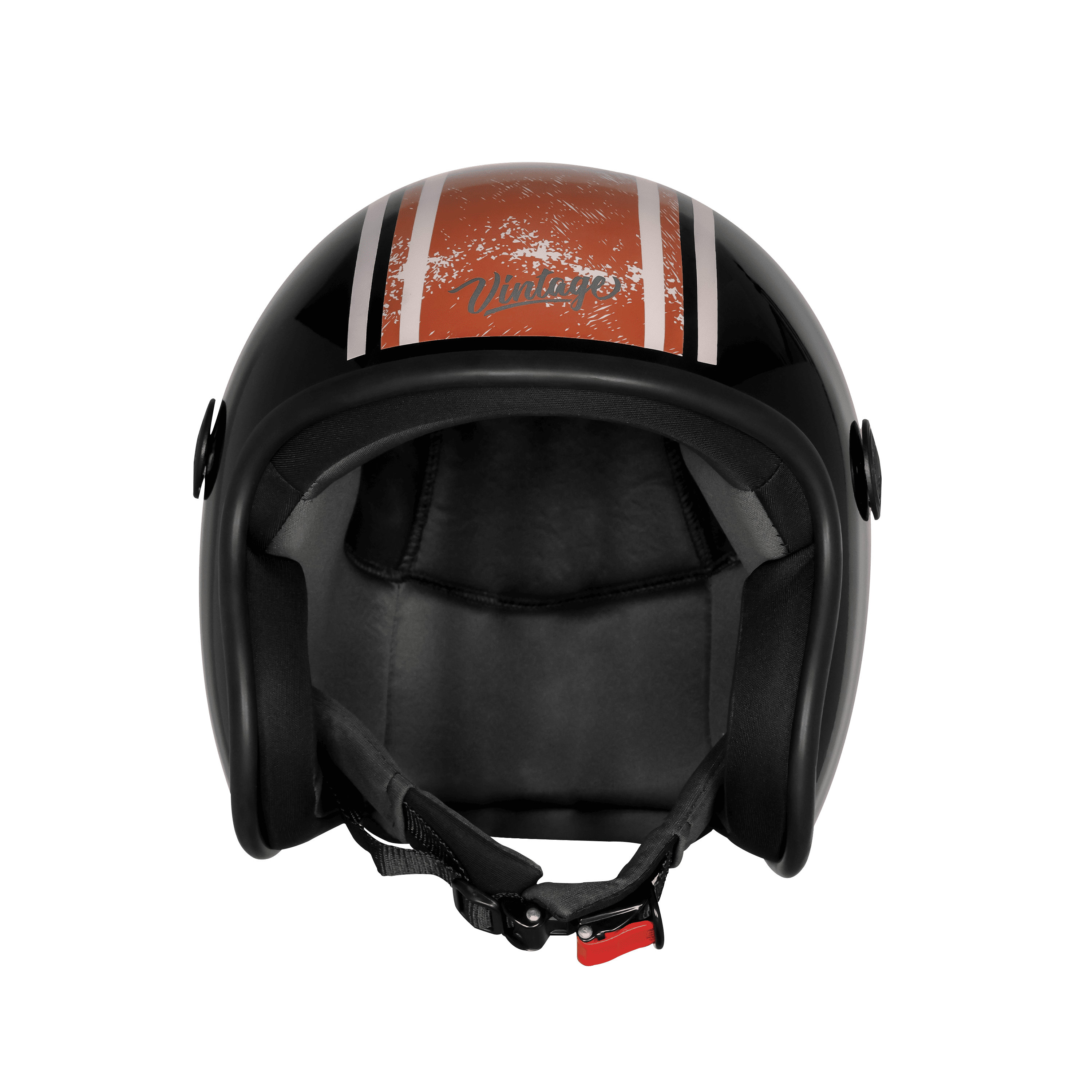 SBH-55 VINTAGE RACERS MAT BLACK WITH DARK RED