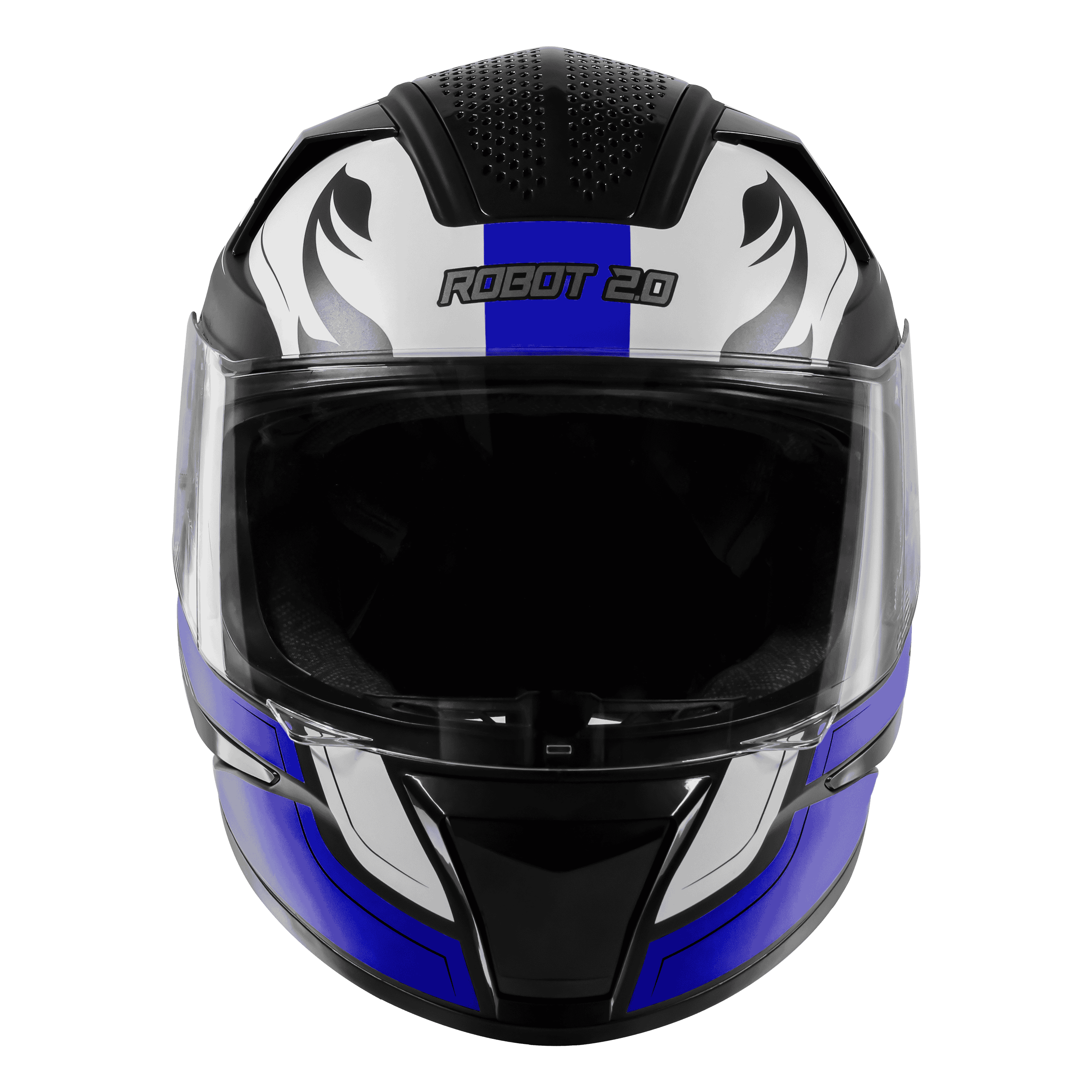 SBH-35 DOT ROBOT 2.0 REBORN MAT BLACK WITH DARK BLUE