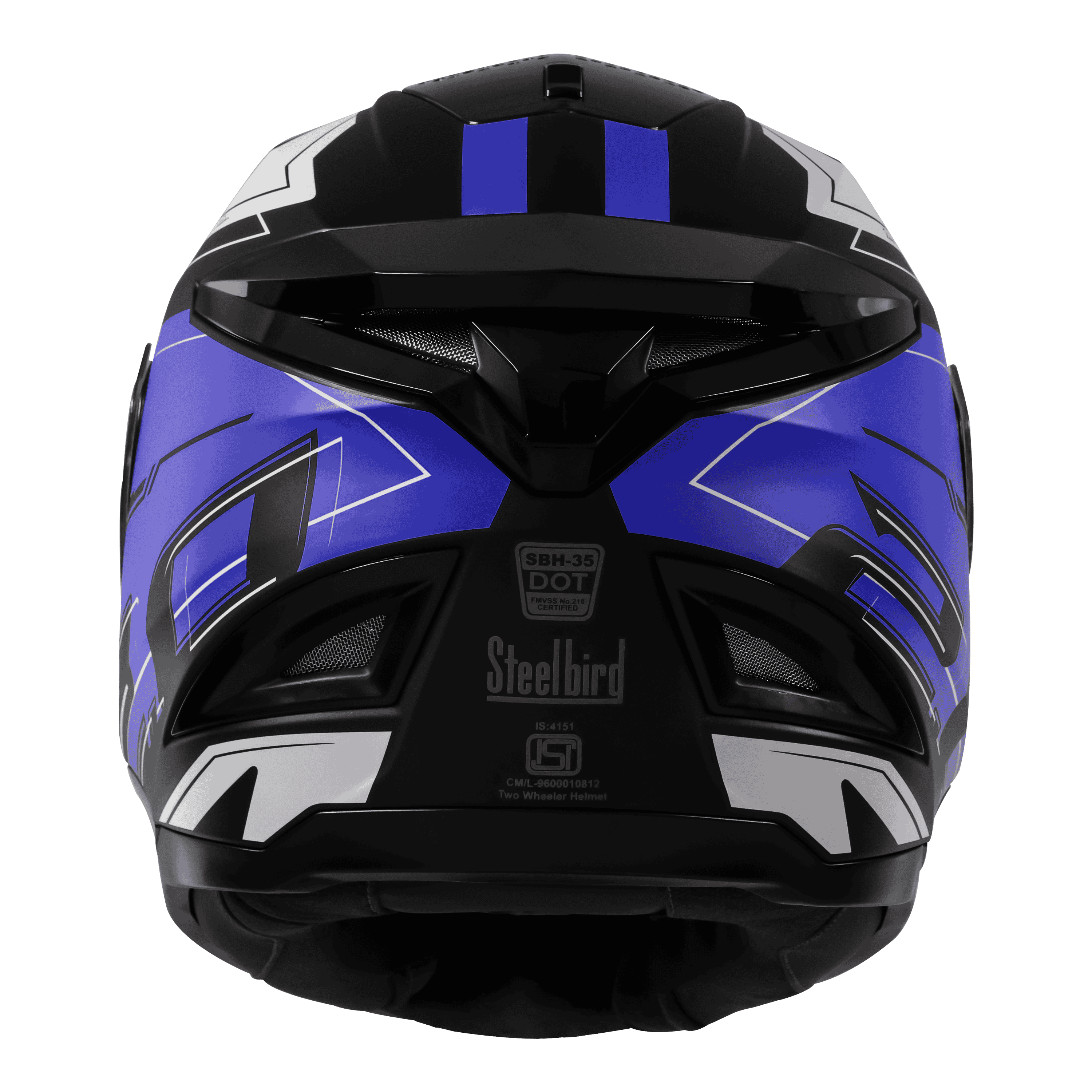 SBH-35 DOT ROBOT 2.0 REBORN MAT BLACK WITH DARK BLUE