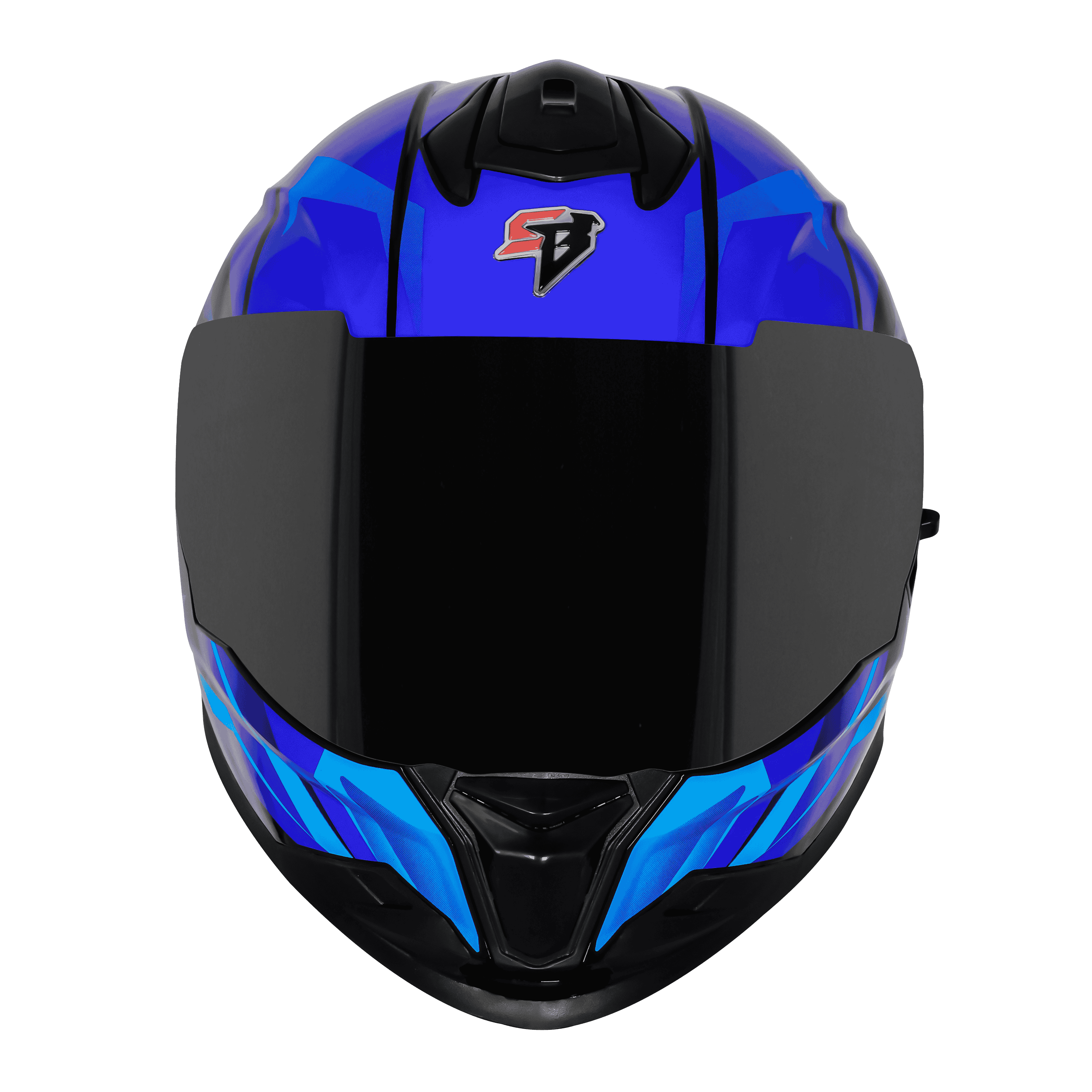SBH-57 ISS FIGHTER F4 MAT BLACK WITH SKY BLUE