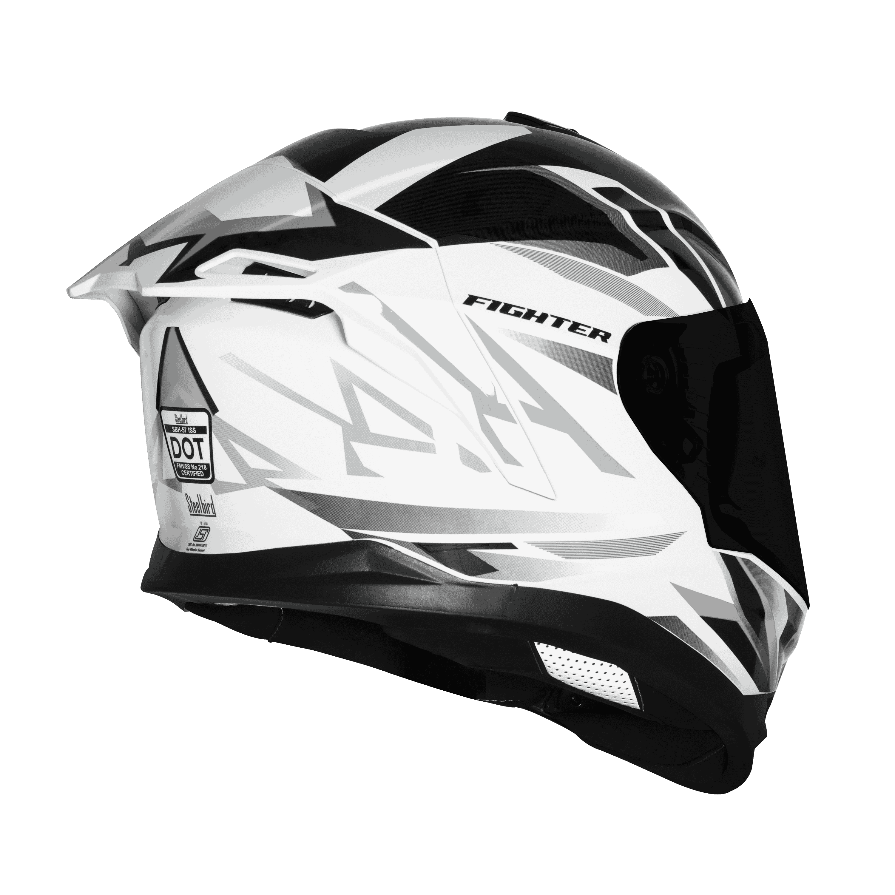 SBH-57 ISS FIGHTER F4 GLOSSY WHITE WITH BLACK