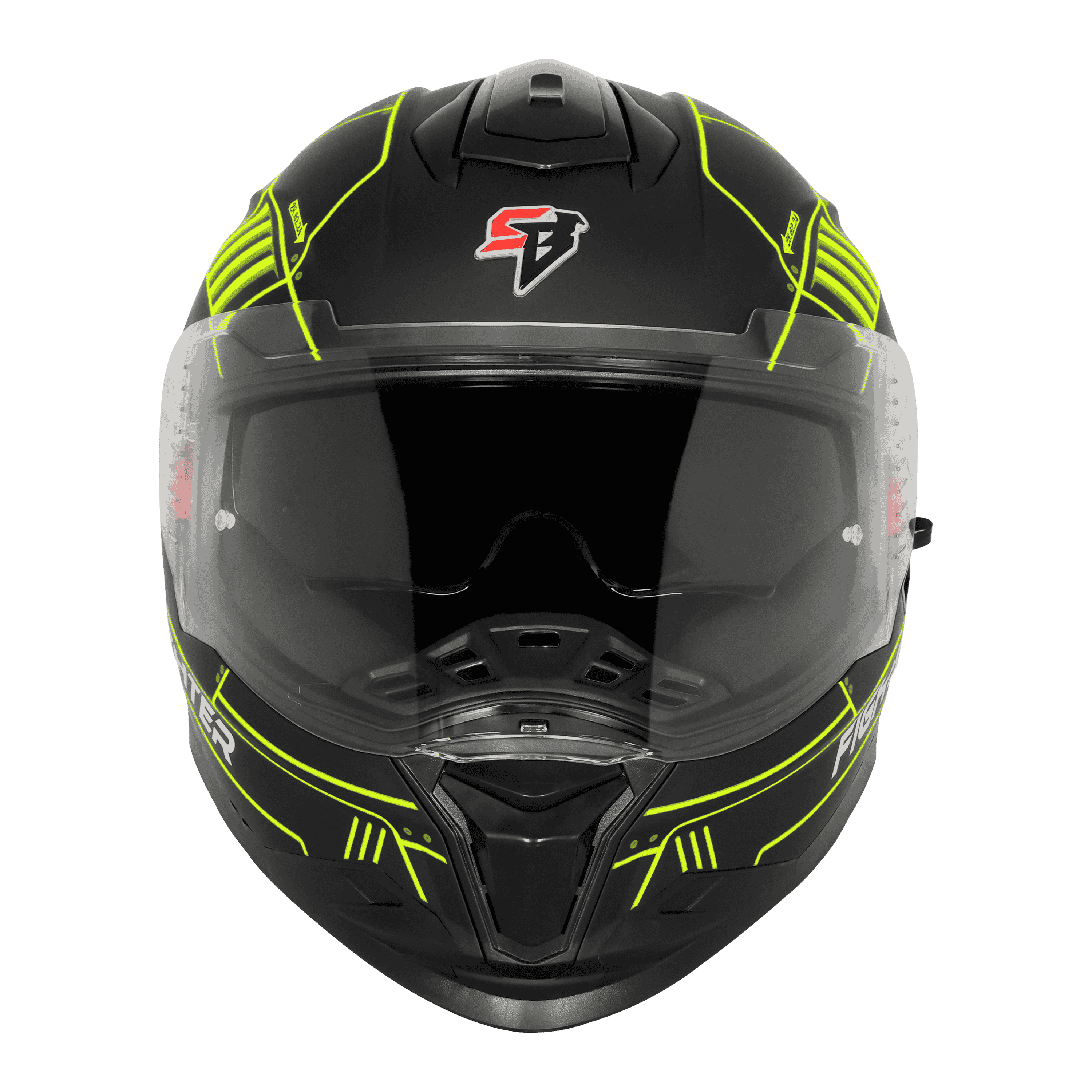 SBH-57 ISS FIGHTER F6 GLOSSY BLACK WITH NEON