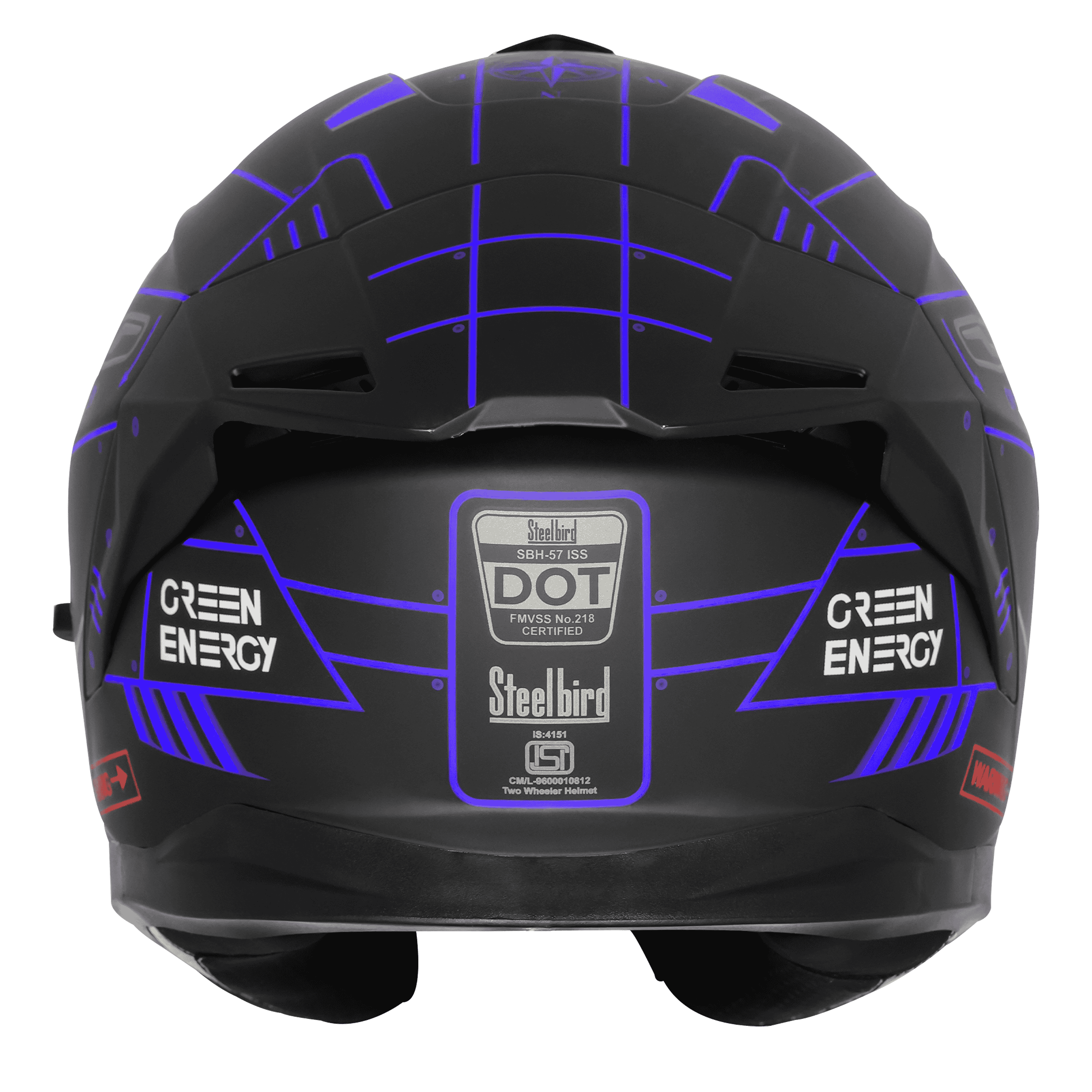 SBH-57 ISS FIGHTER F6 MAT BLACK WITH BLUE