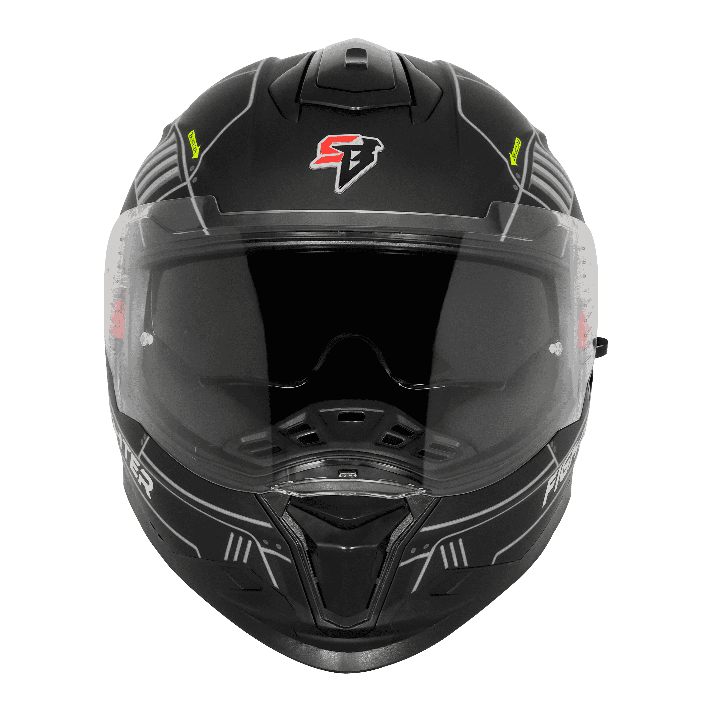 SBH-57 ISS FIGHTER F6 MAT BLACK WITH GREY