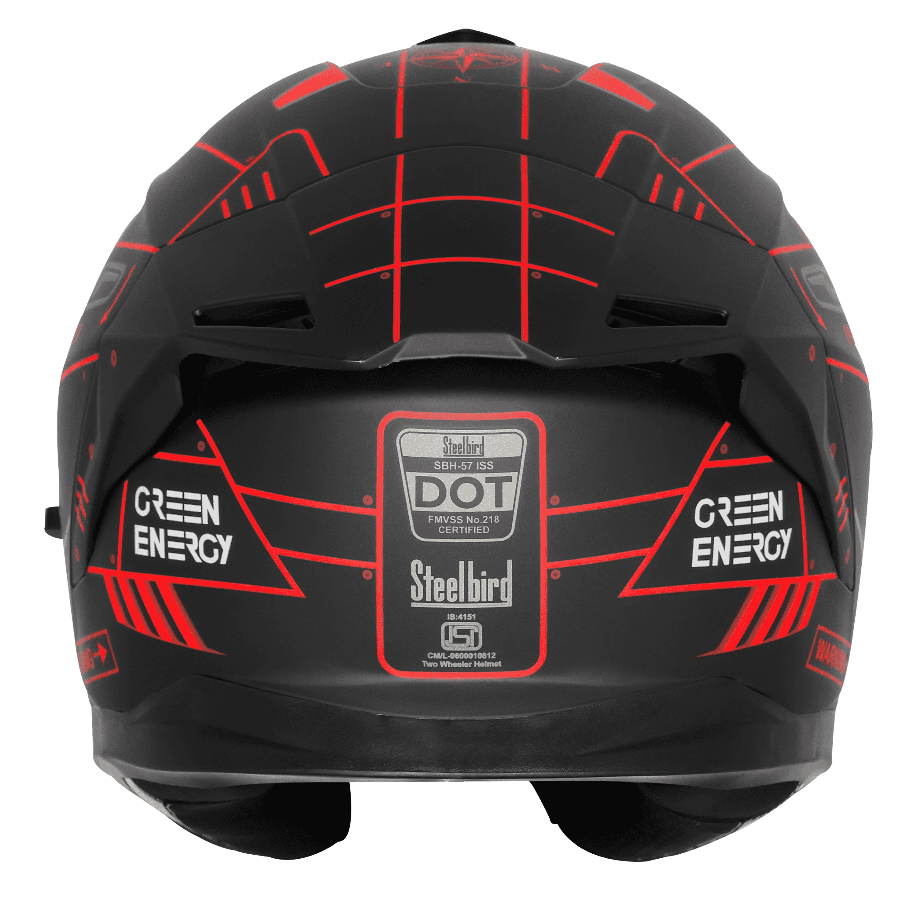 SBH-57 ISS FIGHTER F6 MAT BLACK WITH RED