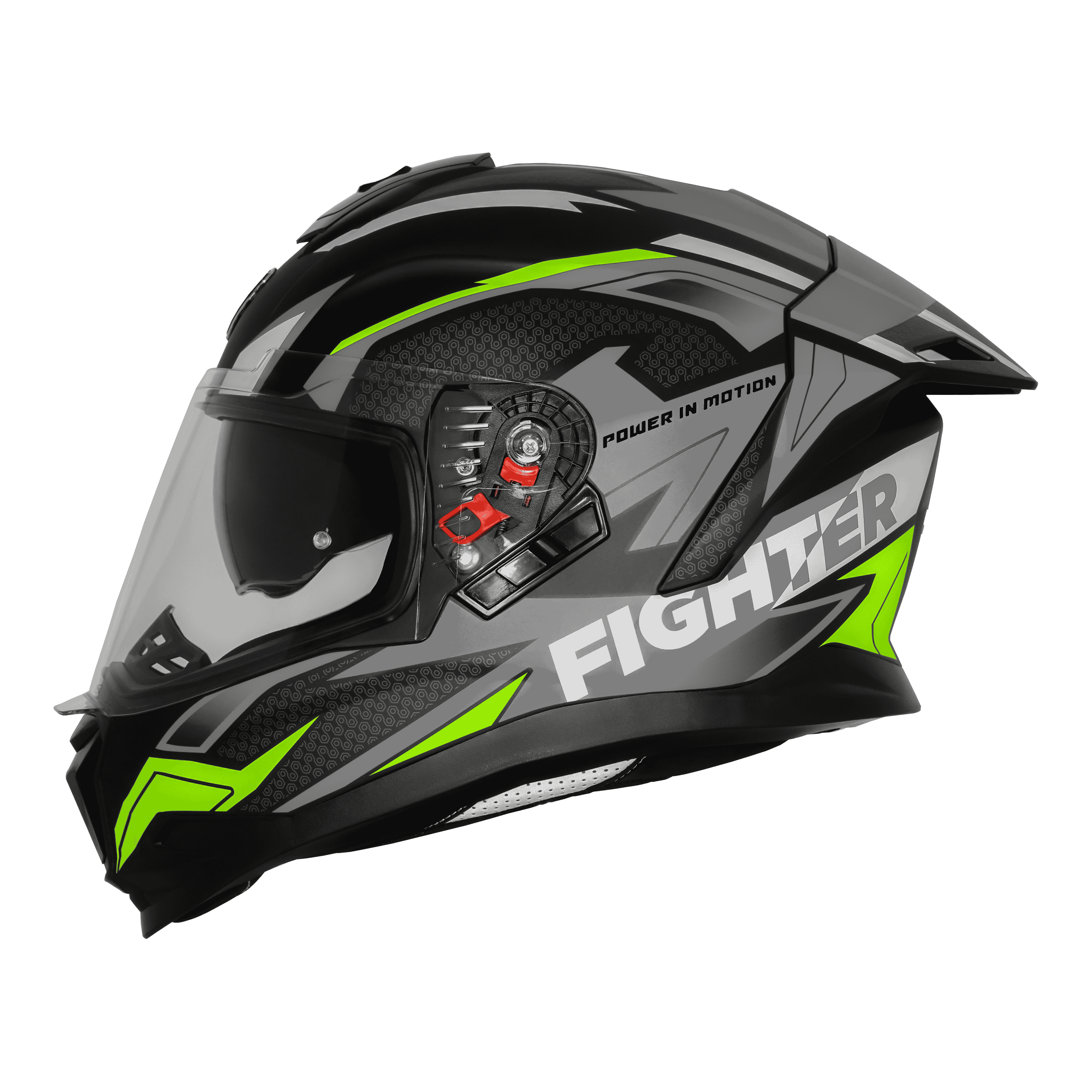 SBH-57 ISS FIGHTER F7 GLOSSY BLACK WITH GREY 