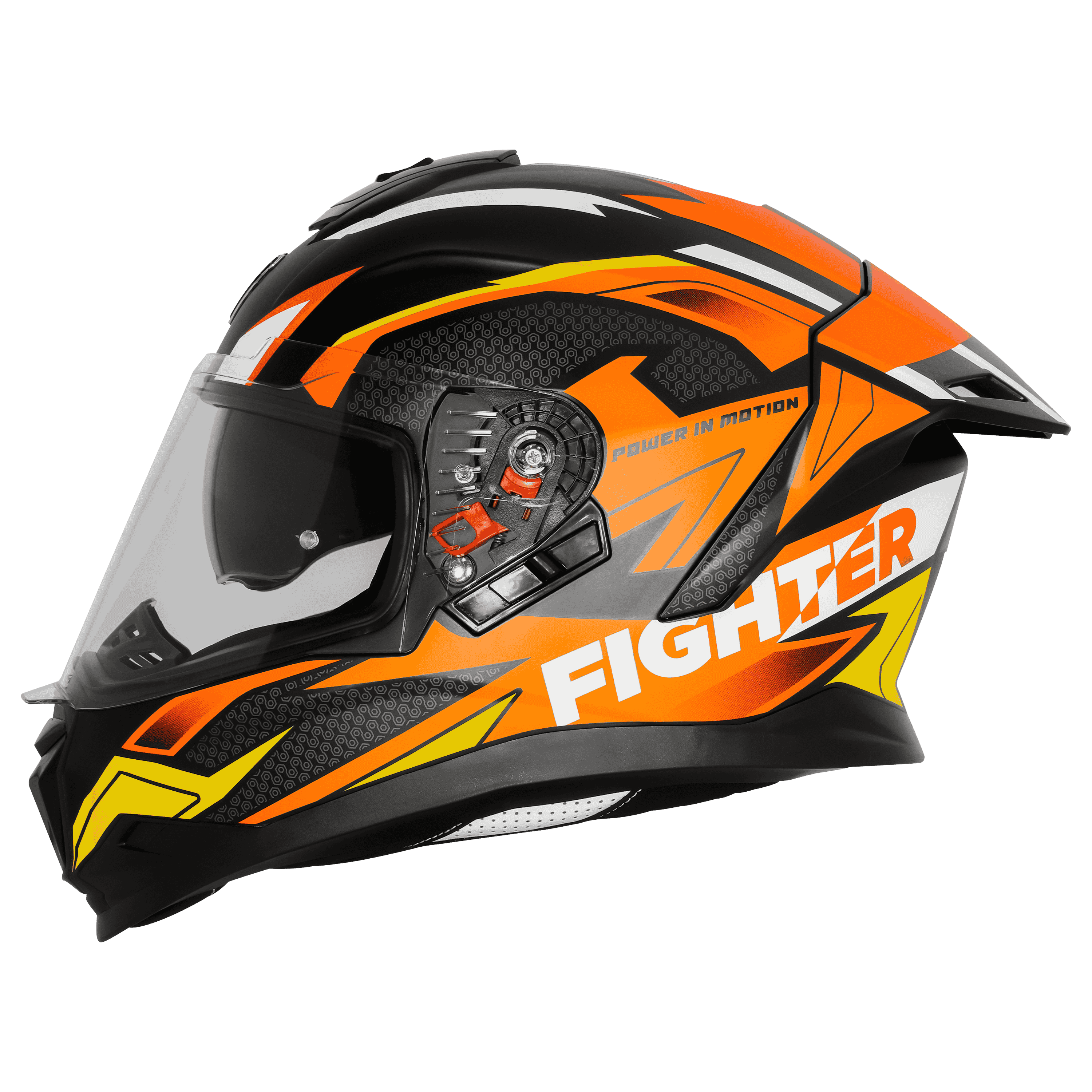 SBH-57 ISS FIGHTER F7 GLOSSY BLACK WITH ORANGE 
