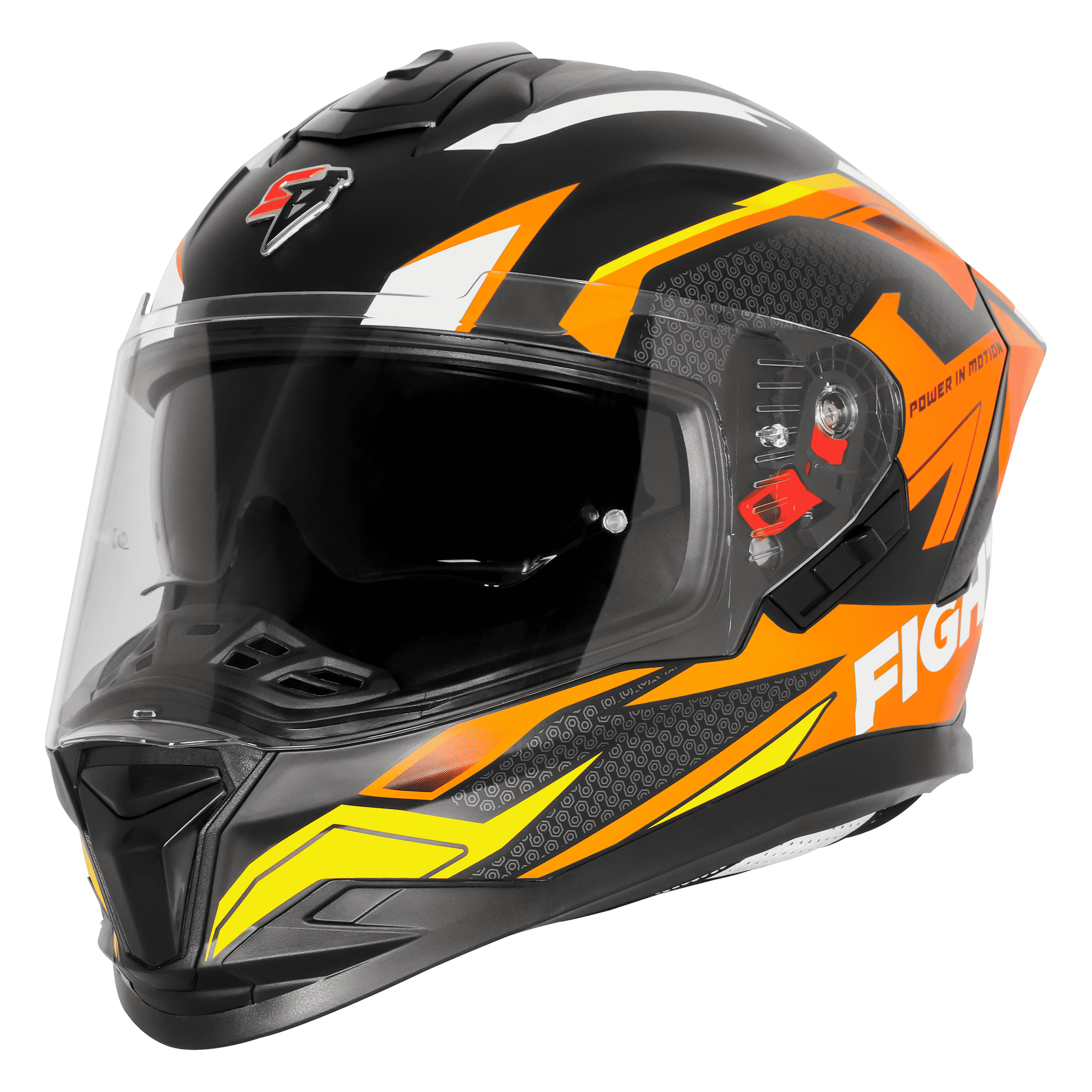 SBH-57 ISS FIGHTER F7 GLOSSY BLACK WITH ORANGE 