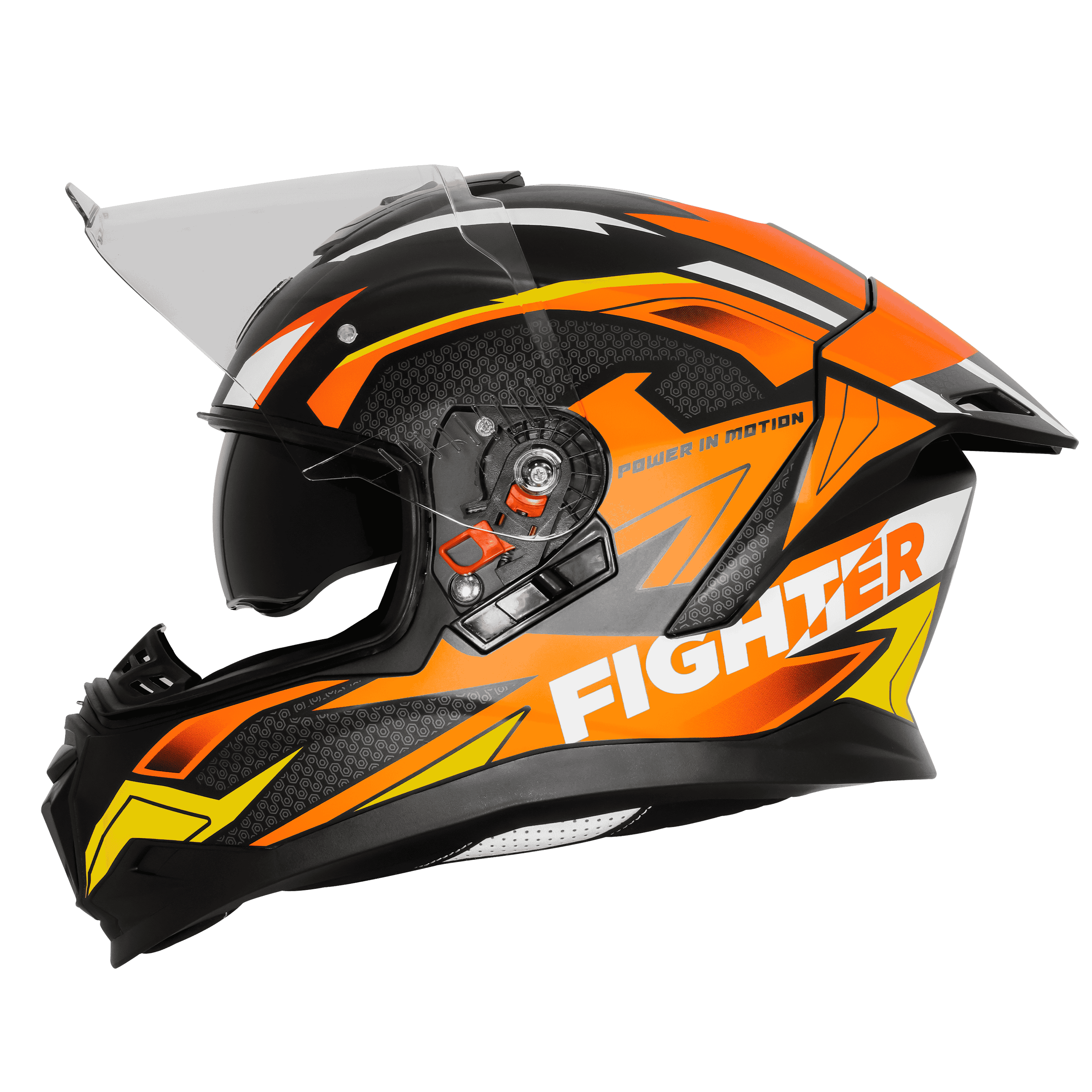 SBH-57 ISS FIGHTER F7 GLOSSY BLACK WITH ORANGE 