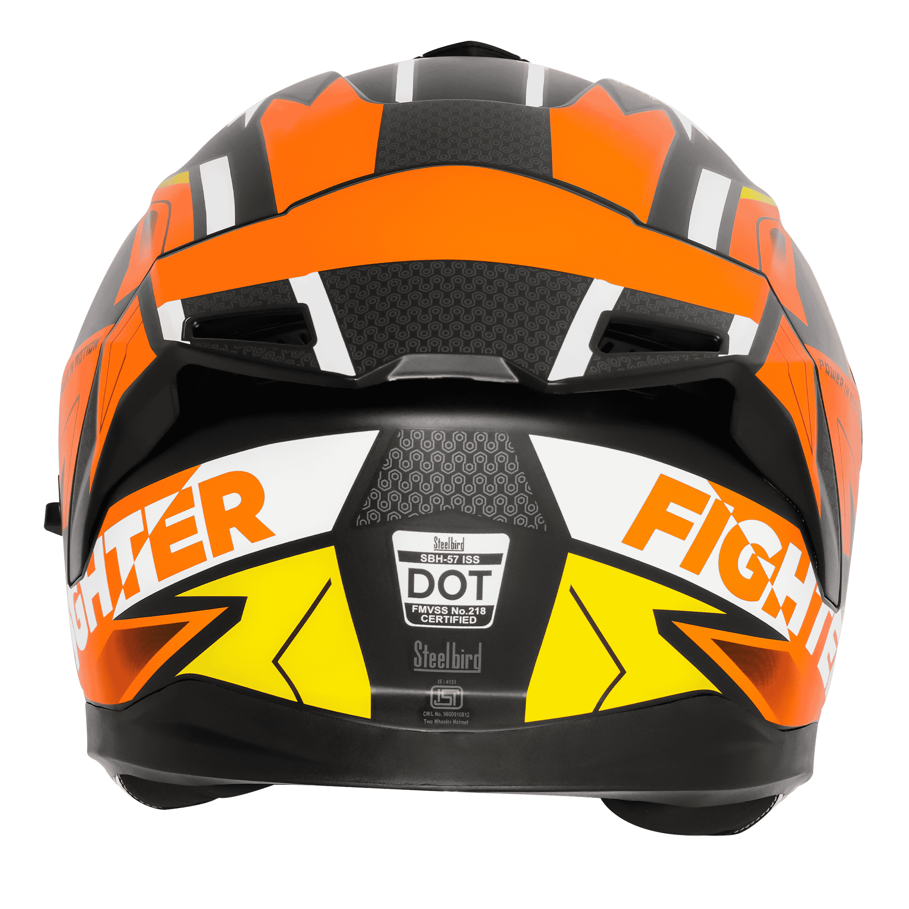 SBH-57 ISS FIGHTER F7 GLOSSY BLACK WITH ORANGE 