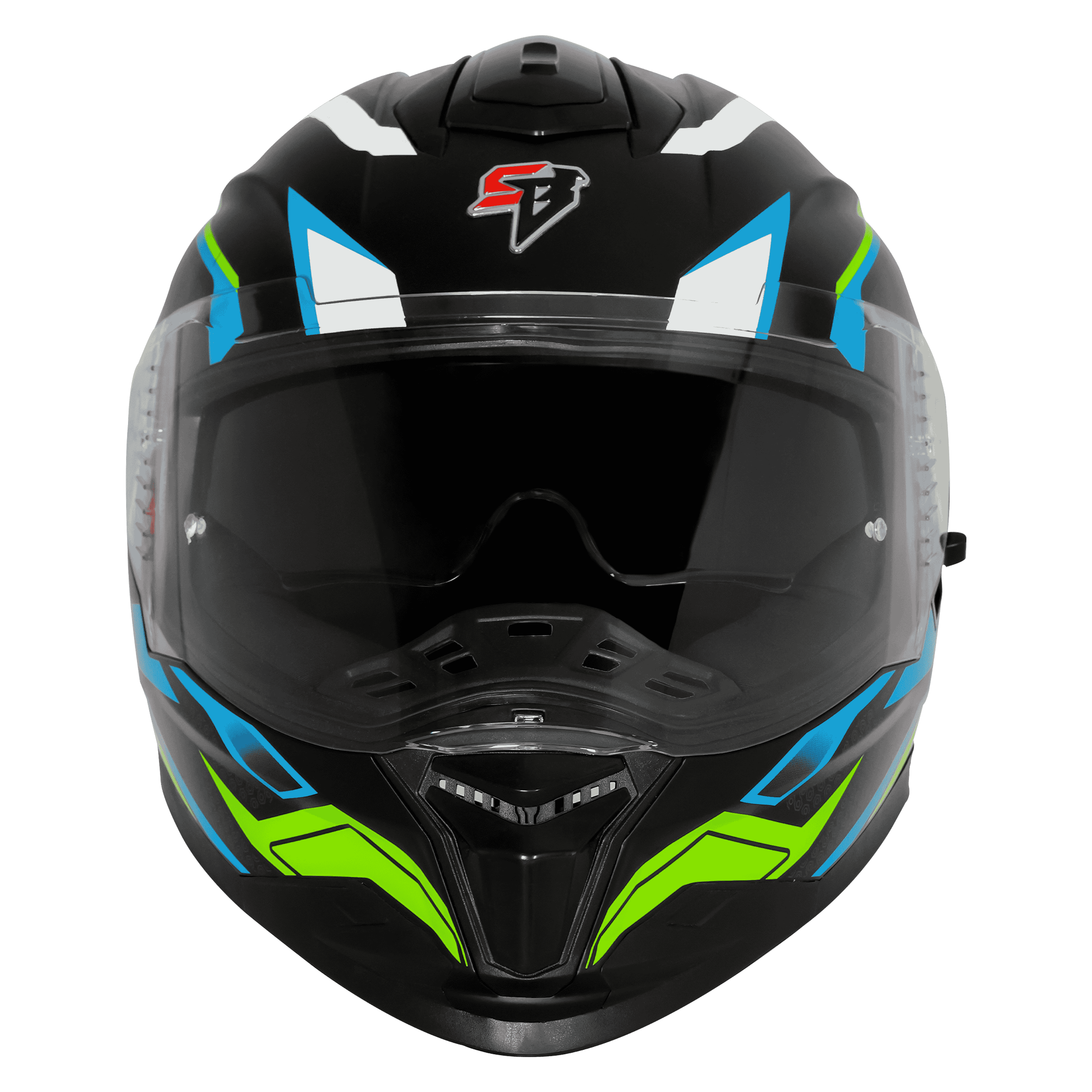 SBH-57 ISS FIGHTER F7 GLOSSY BLACK WITH JAZZ BLUE