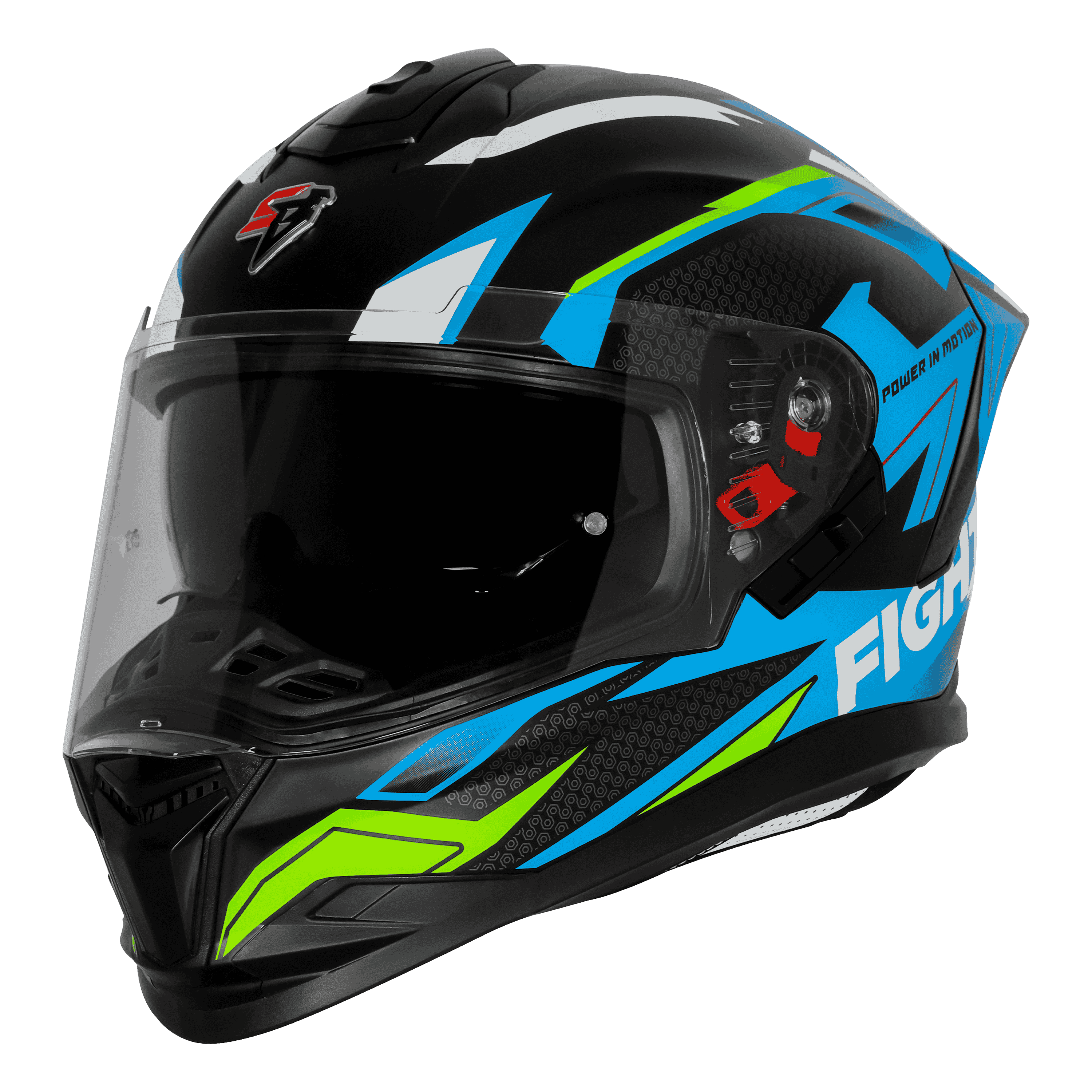 SBH-57 ISS FIGHTER F7 GLOSSY BLACK WITH JAZZ BLUE