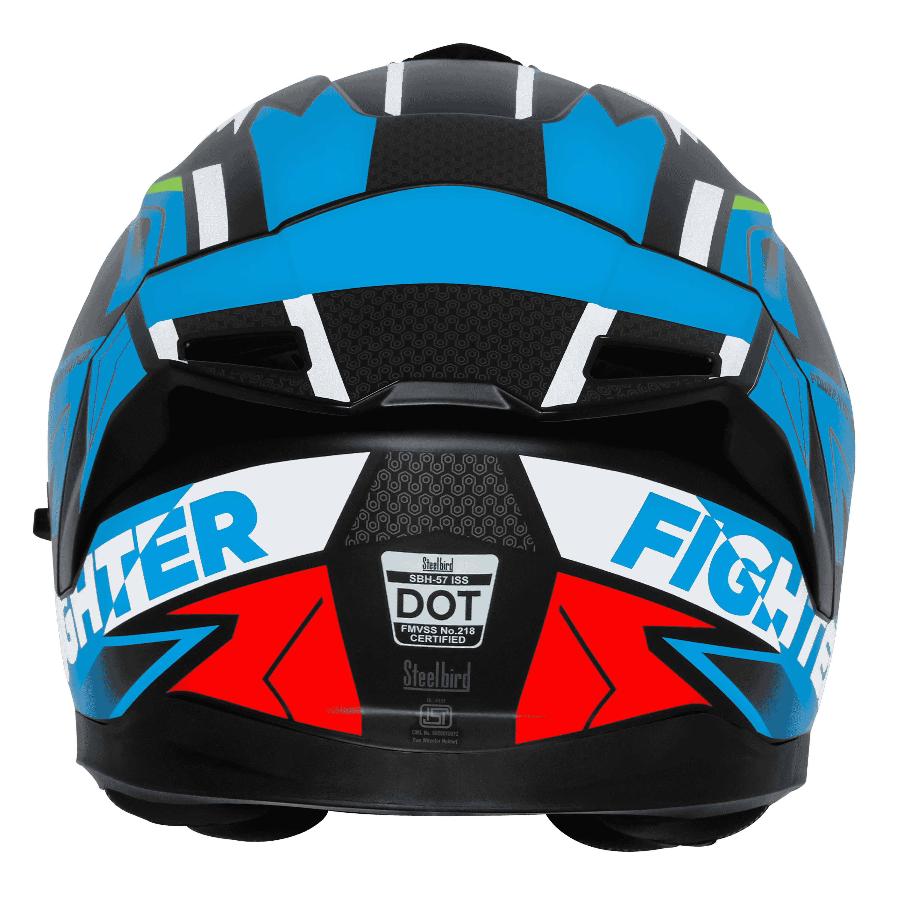 SBH-57 ISS FIGHTER F7 GLOSSY BLACK WITH JAZZ BLUE