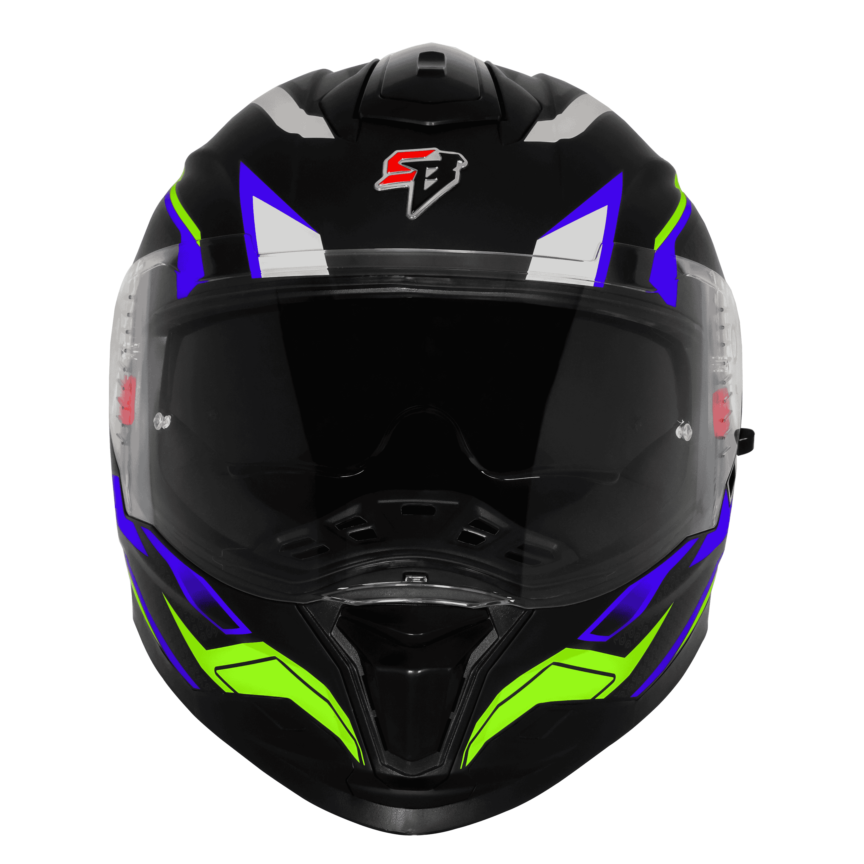 SBH-57 ISS FIGHTER F7 GLOSSY BLACK WITH BLUE