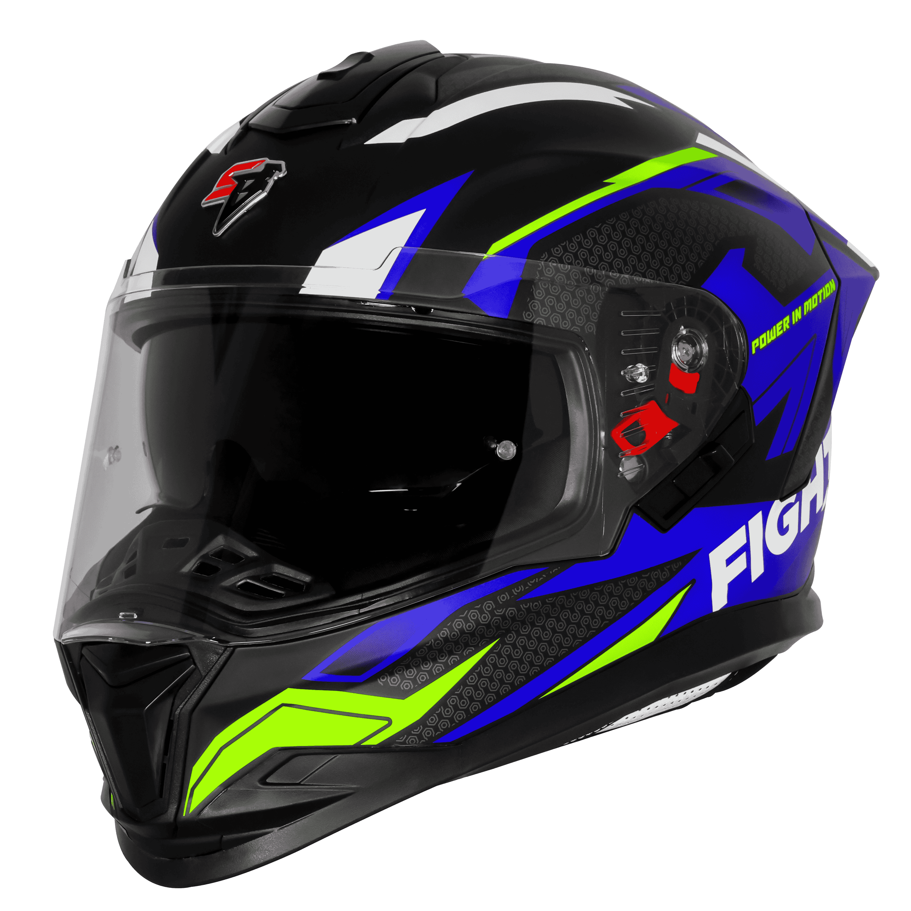 SBH-57 ISS FIGHTER F7 GLOSSY BLACK WITH BLUE