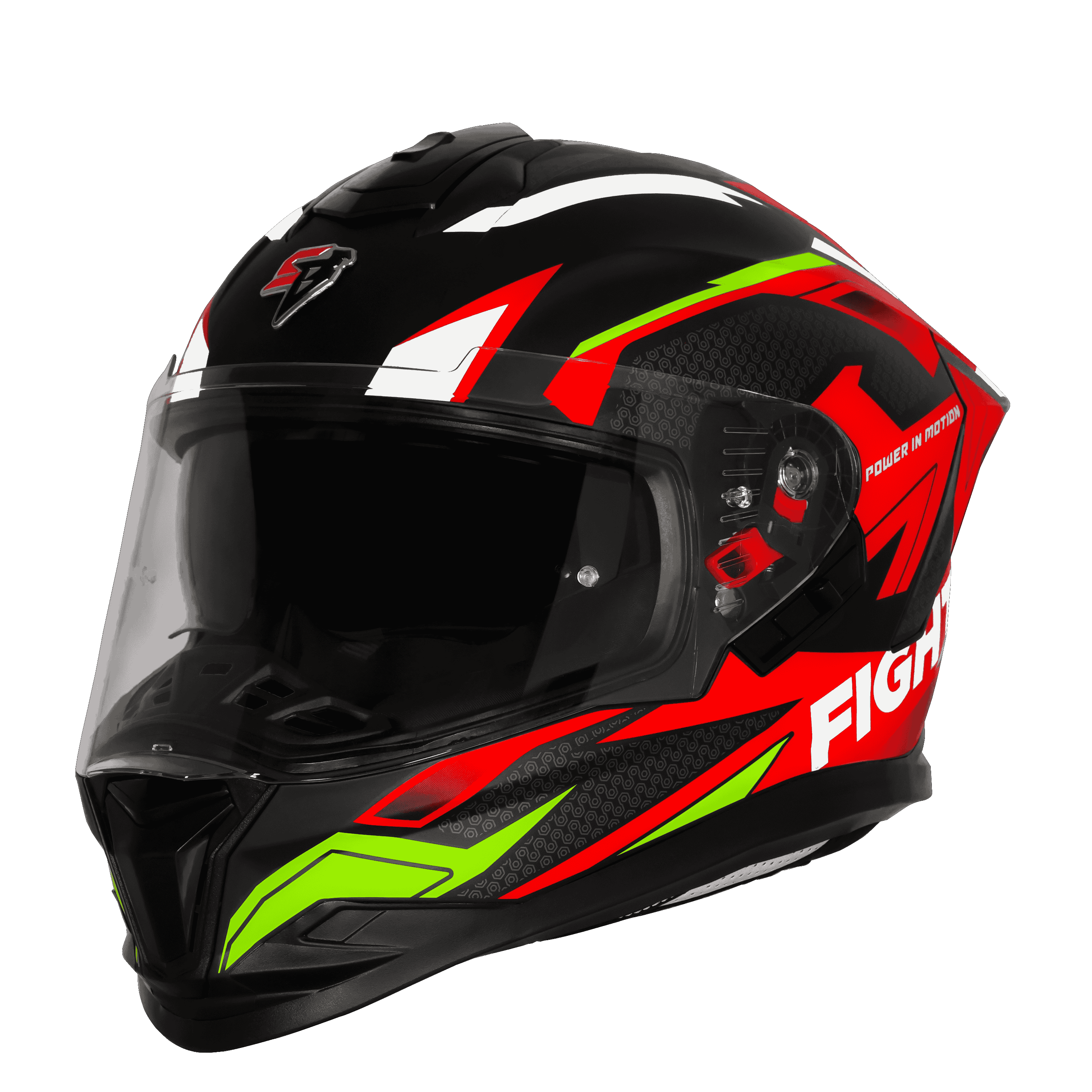 SBH-57 ISS FIGHTER F7 GLOSSY BLACK WITH RED
