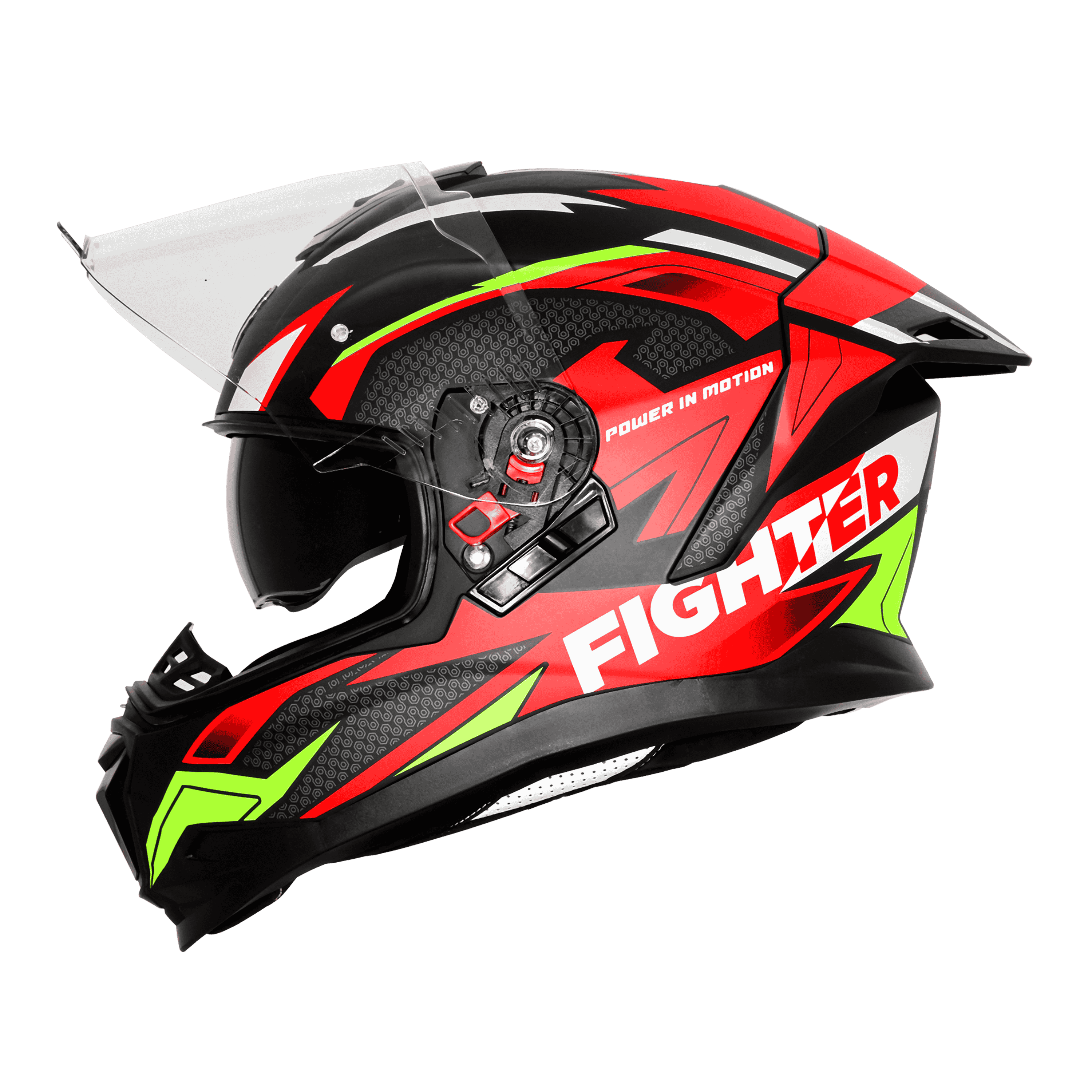 SBH-57 ISS FIGHTER F7 GLOSSY BLACK WITH RED