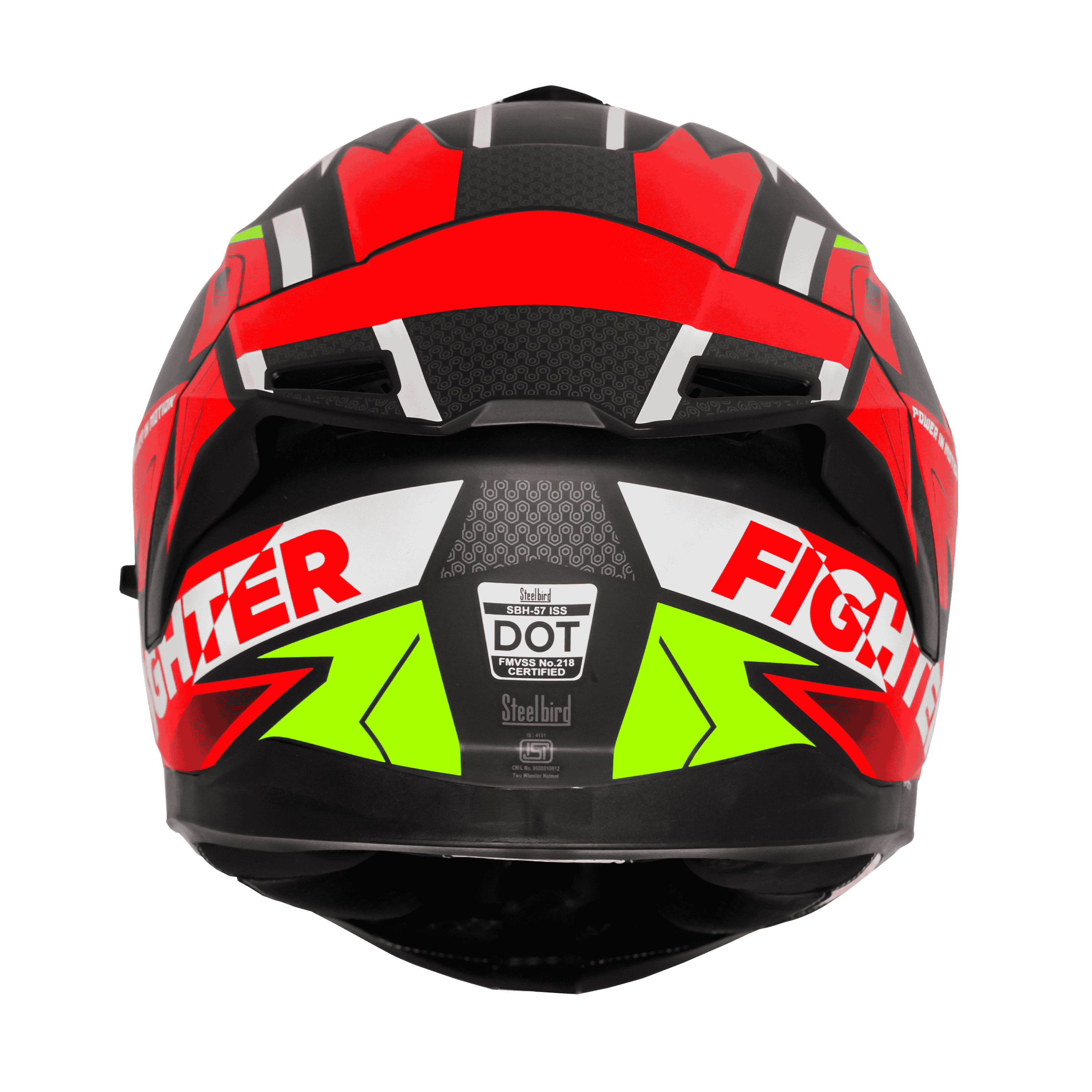 SBH-57 ISS FIGHTER F7 GLOSSY BLACK WITH RED
