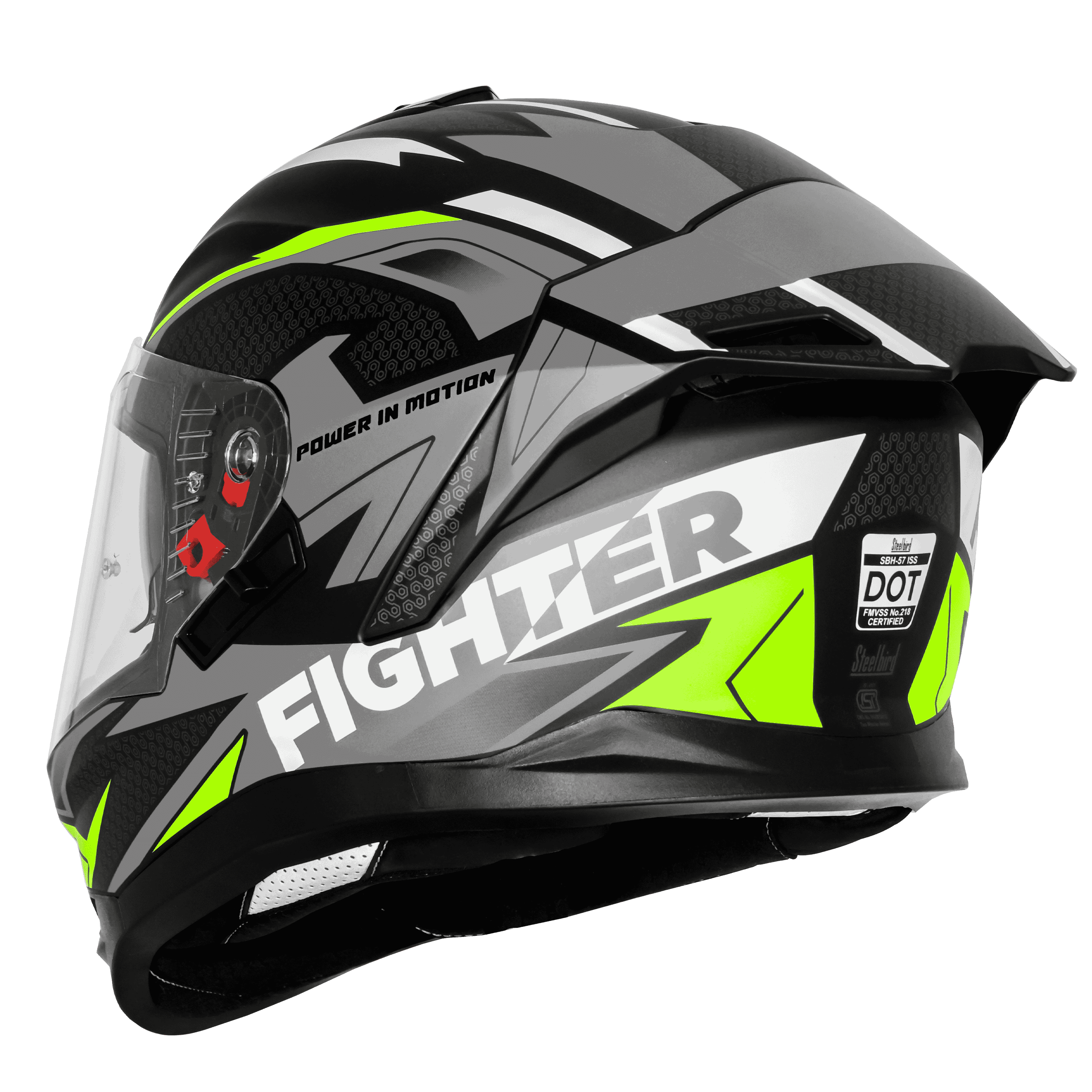 SBH-57 ISS FIGHTER F7 MAT BLACK WITH GREY 