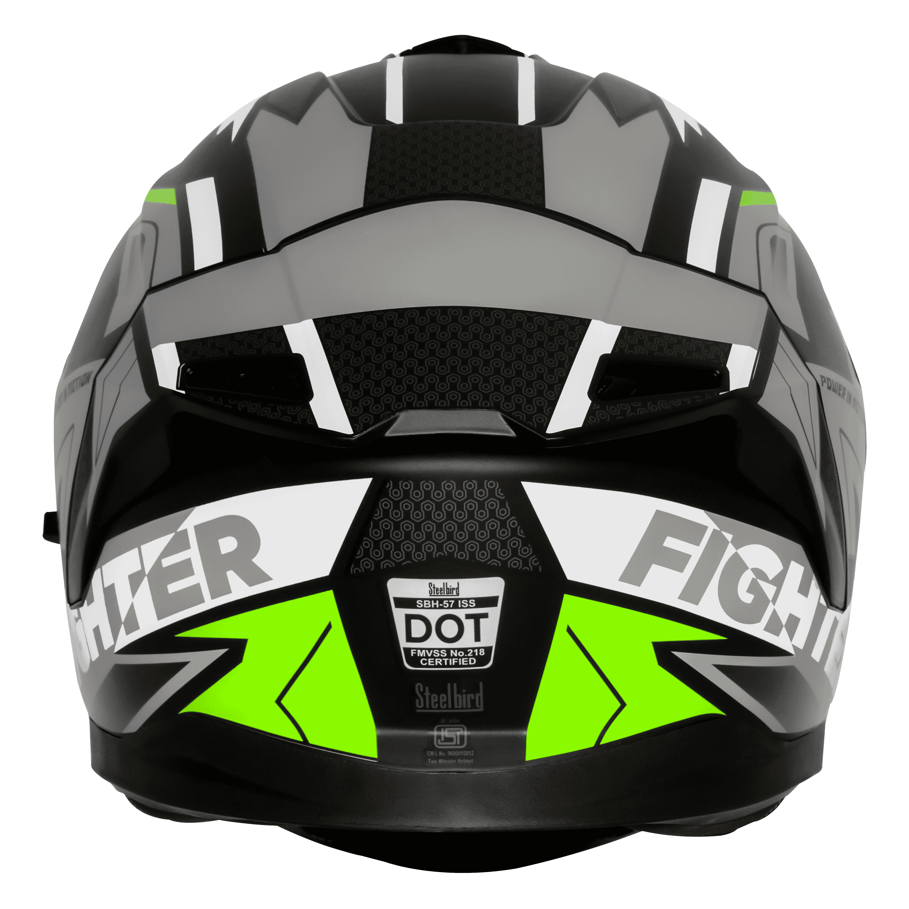 SBH-57 ISS FIGHTER F7 MAT BLACK WITH GREY 