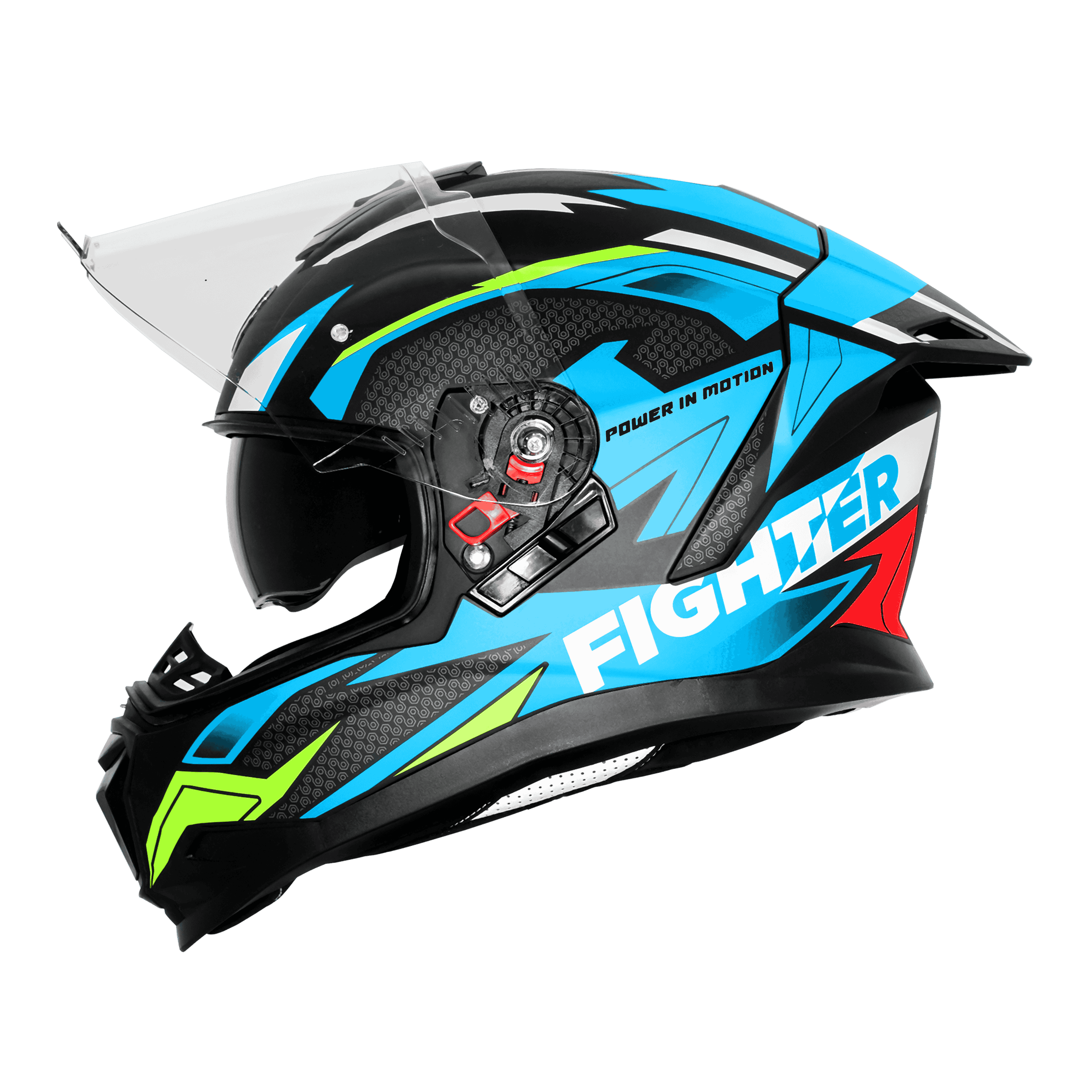 SBH-57 ISS FIGHTER F7 MAT BLACK WITH JAZZ BLUE