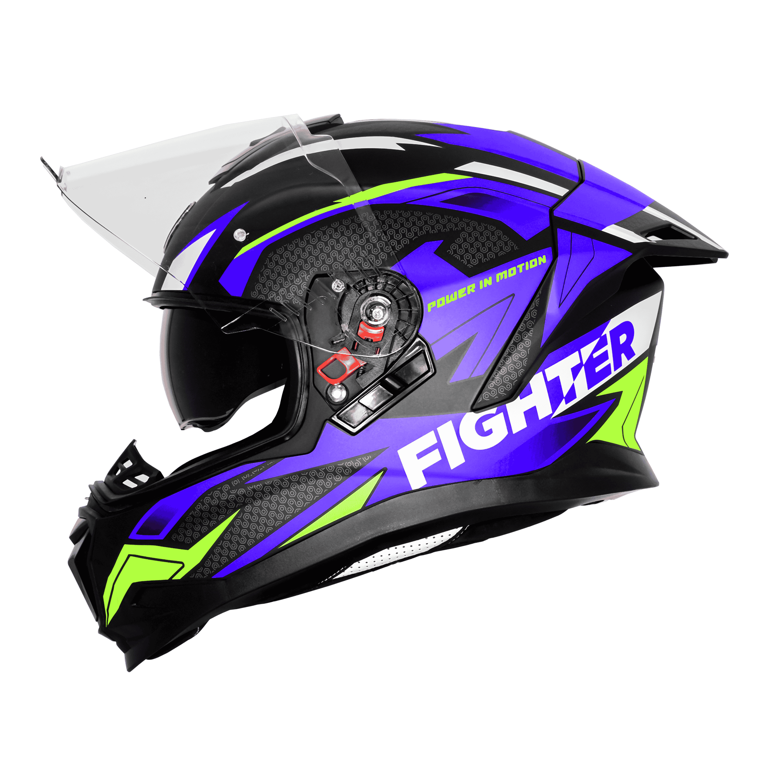 SBH-57 ISS FIGHTER F7 MAT BLACK WITH BLUE
