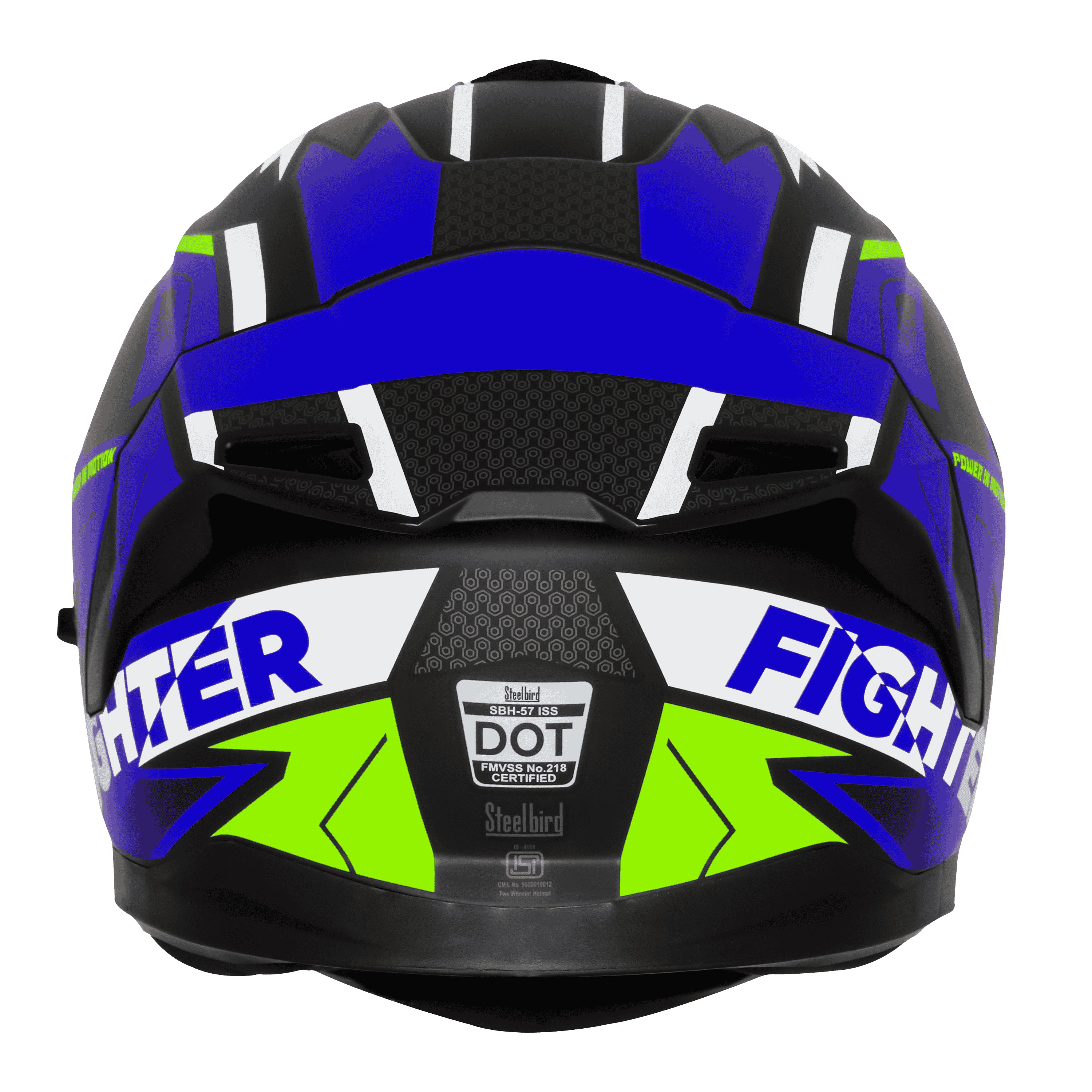 SBH-57 ISS FIGHTER F7 MAT BLACK WITH BLUE