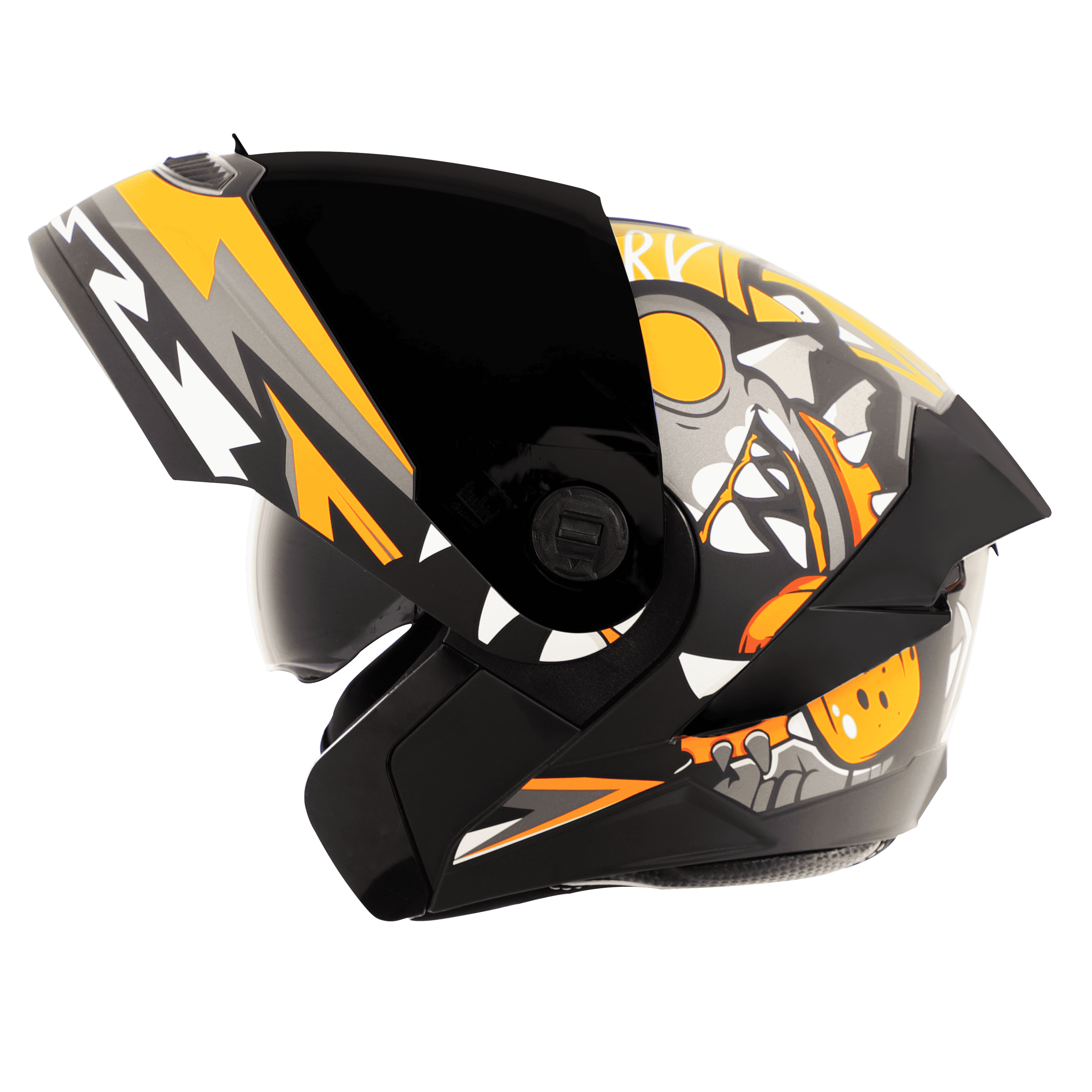 SBA-8 ISS SHARKY GLOSSY BLACK ORANGE